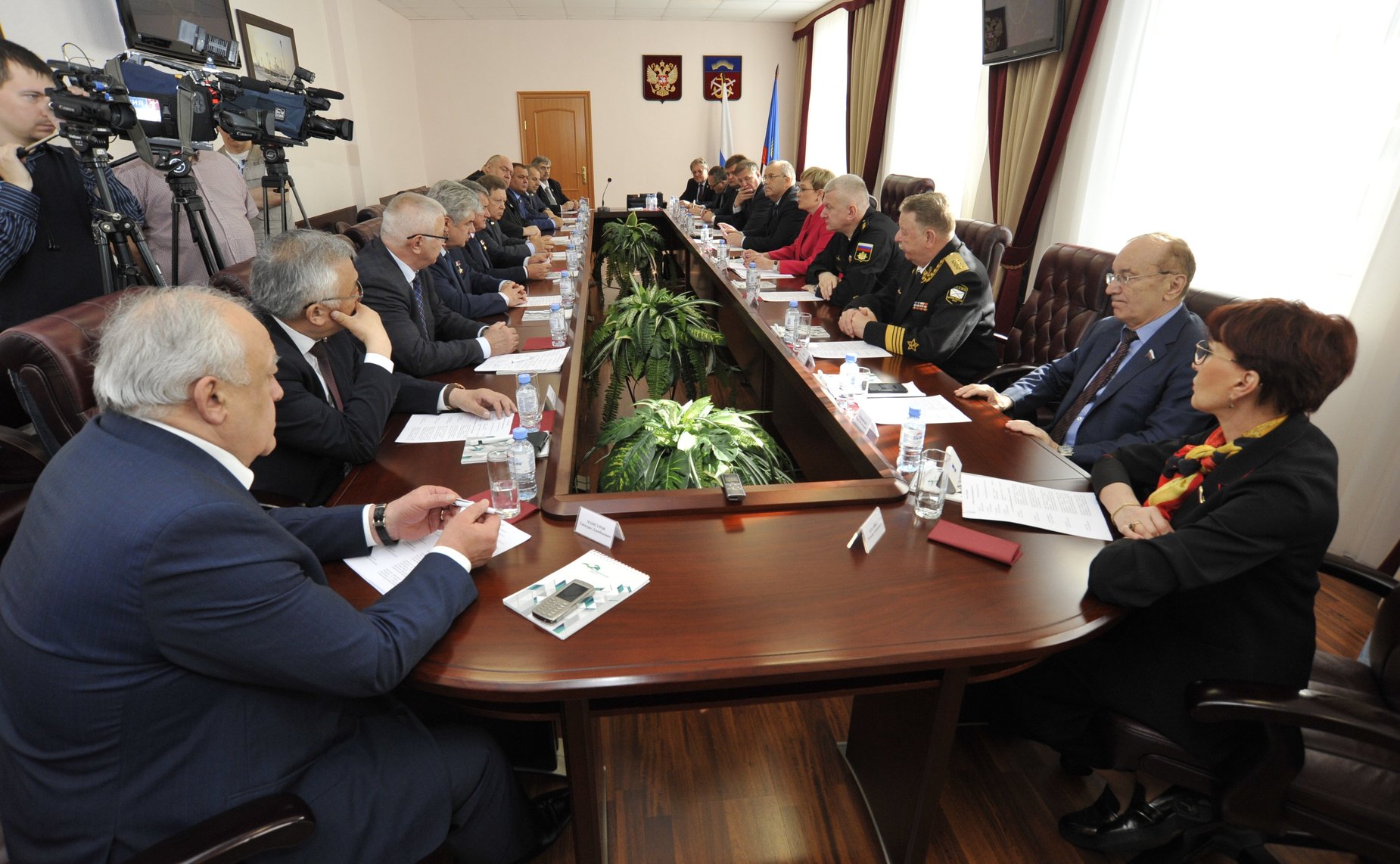 Выездное заседание Комитета СФ по обороне и безопасности в Гаджиево (Мурманская область)