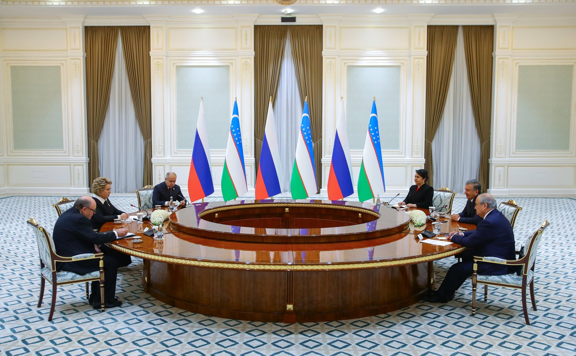 Встреча Председателя Совета Федерации с Президентом Республики Узбекистан