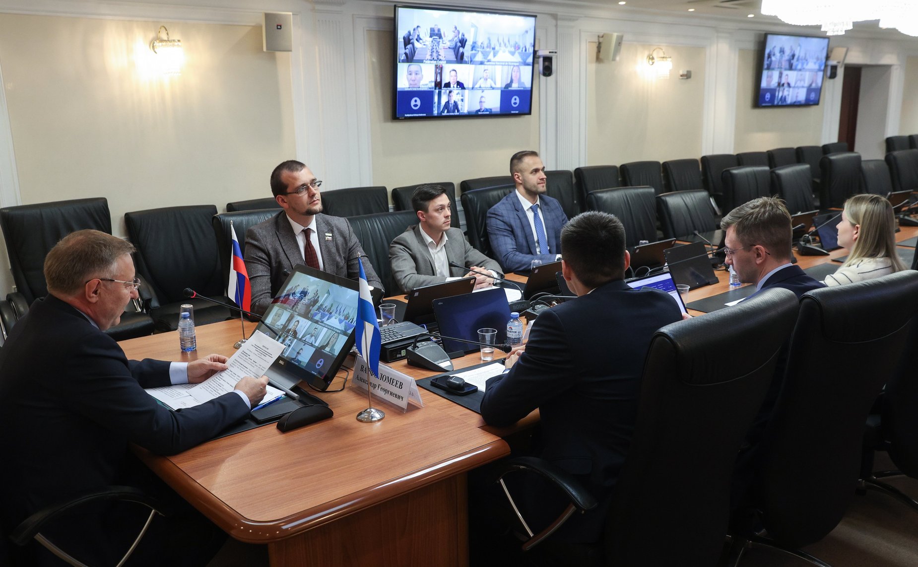 Двусторонняя встреча членов Палаты молодых законодателей при СФ с молодыми парламентариями Республики Никарагуа