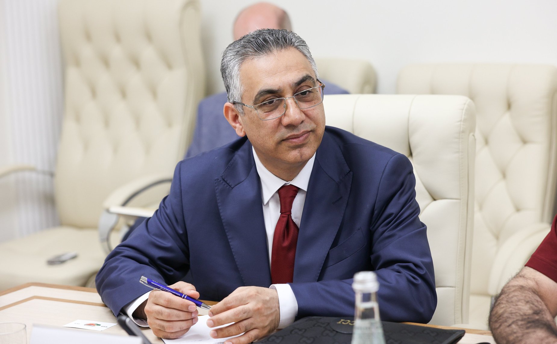 Встреча Владимира Чижова с руководителем парламентской группы дружбы Сената Исламской Республики Пакистан с Россией Аймалом Вали Ханом