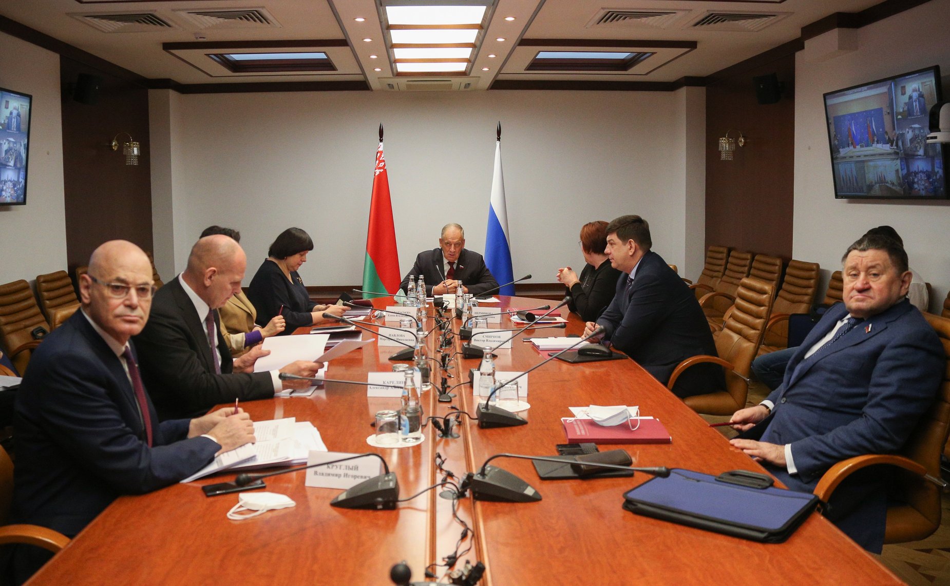 Сенаторы приняли участие в пятьдесят девятой сессии Парламентского Собрания Союза Беларуси и России