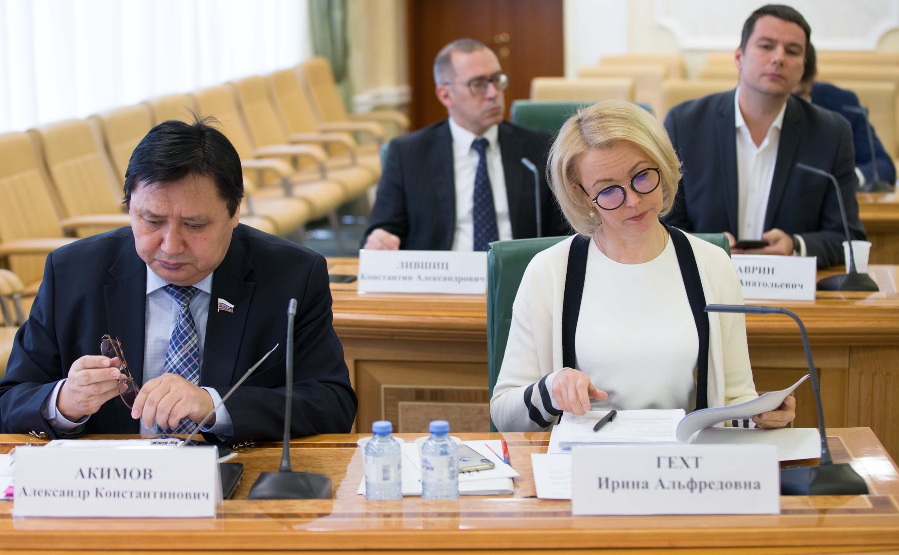 Александр Акимов и Ирина Гехт