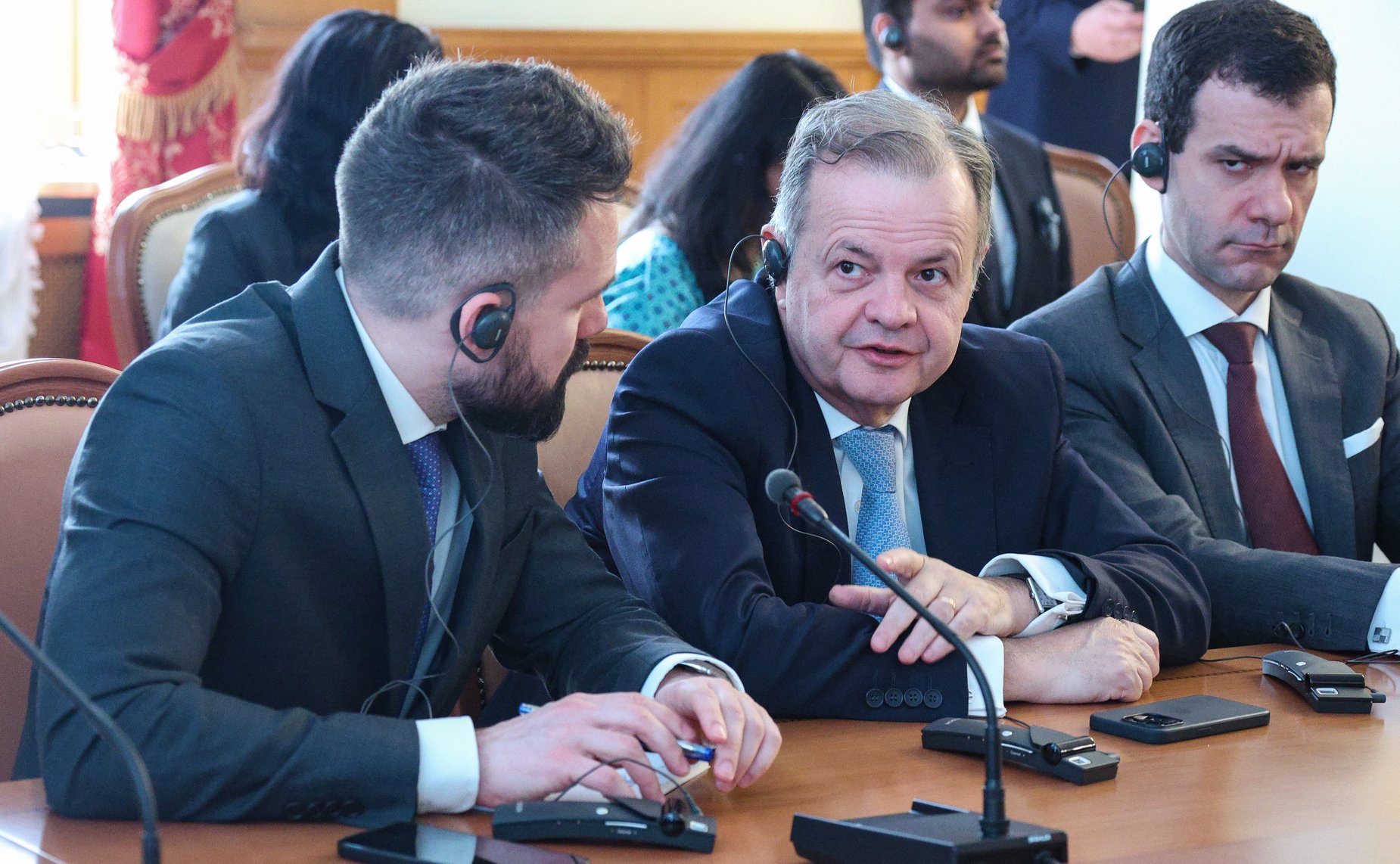 Встреча председателей комитетов по международным делам парламентов (палат парламентов) стран БРИКС с Министром иностранных дел Российской Федерации Сергеем Лавровым