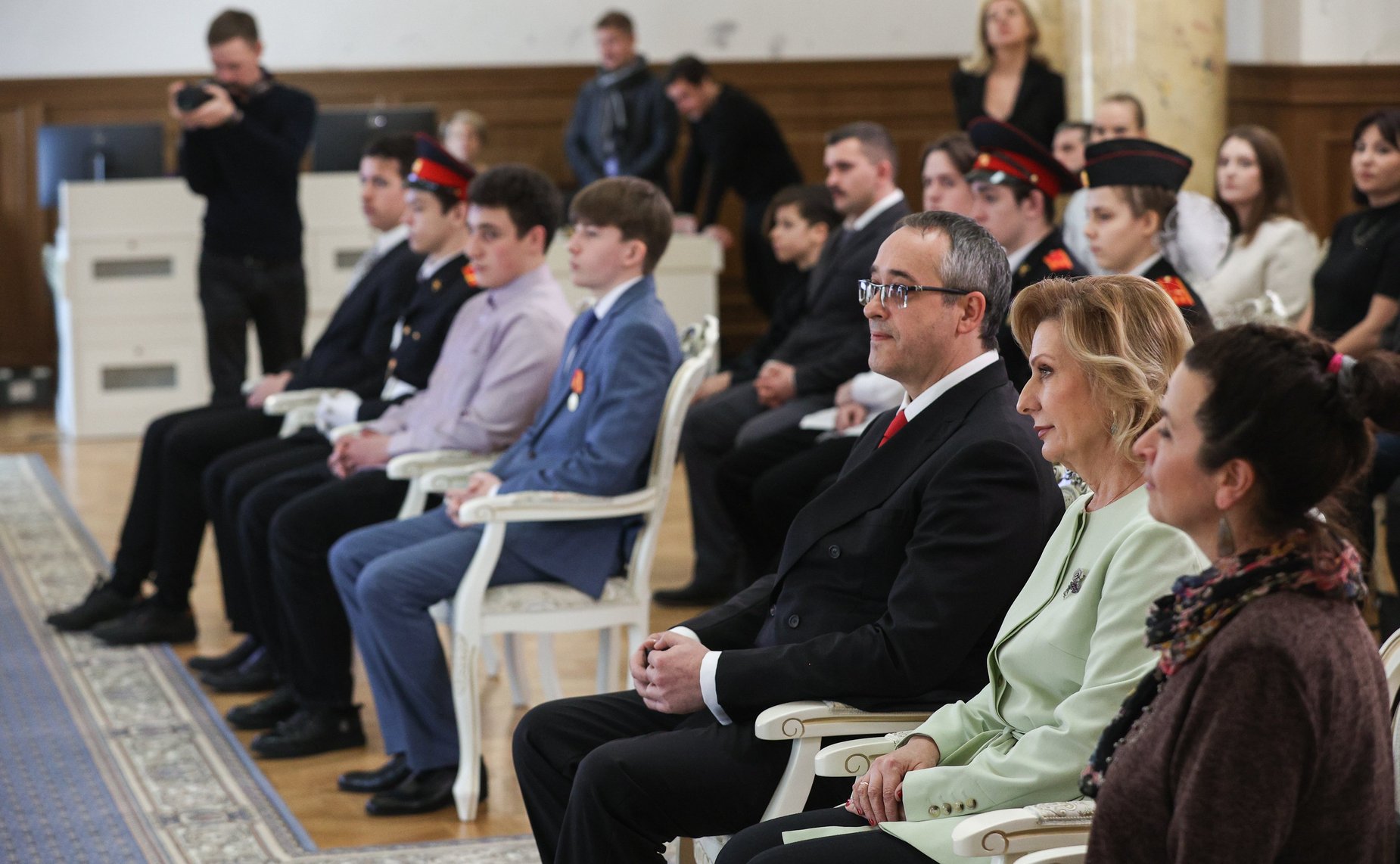 Торжественная церемония награждения детей Москвы медалью Совета Федерации «За проявленное мужество»