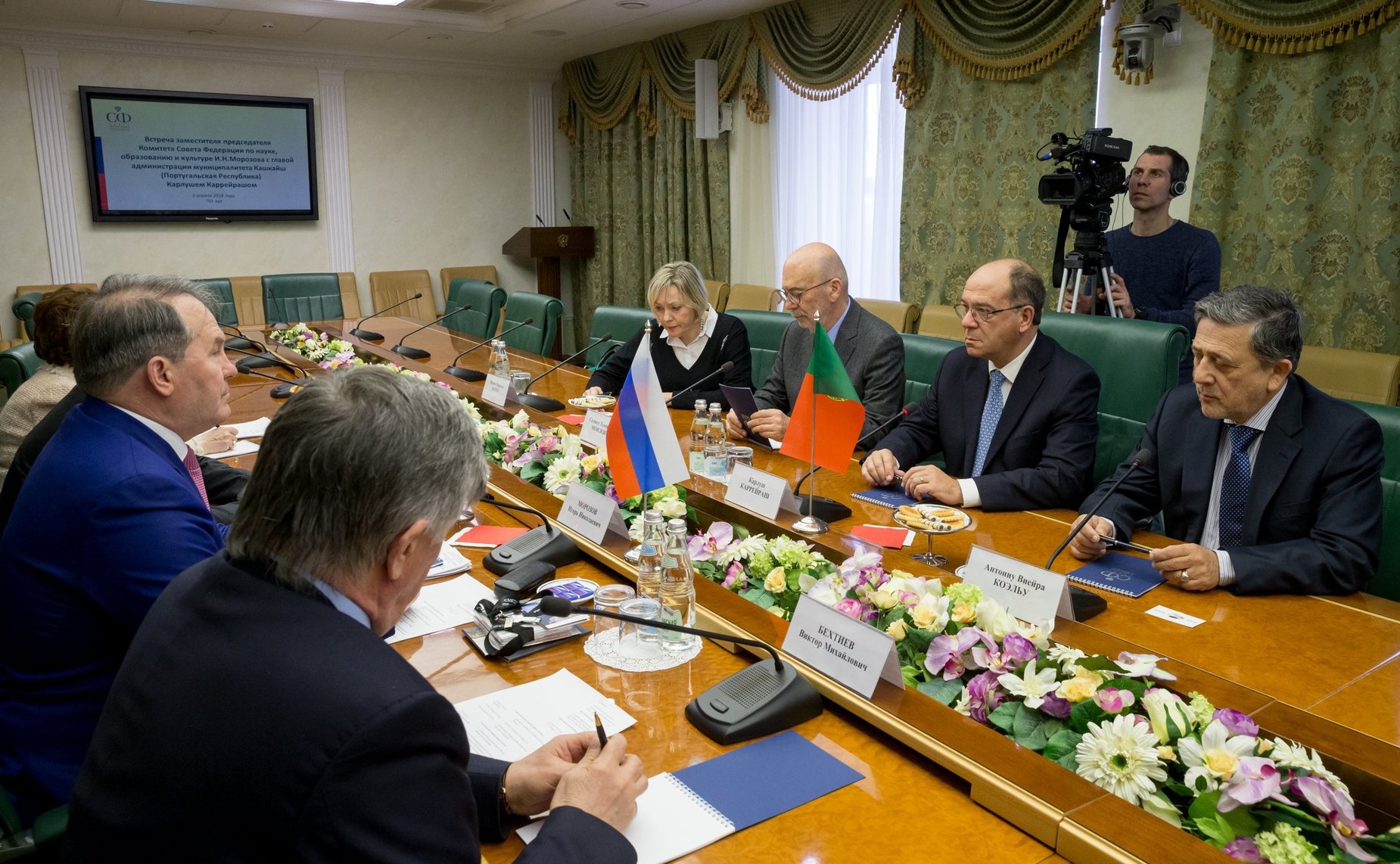 Встреча Игоря Морозова с главой администрации муниципалитета Кашкайш (Португалия) Карлушем Каррейрашом