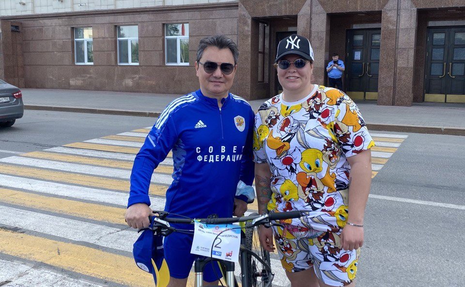 Ирек Ялалов принял участие в ежегодном велопараде «День тысячи велосипедистов» в городе Уфа