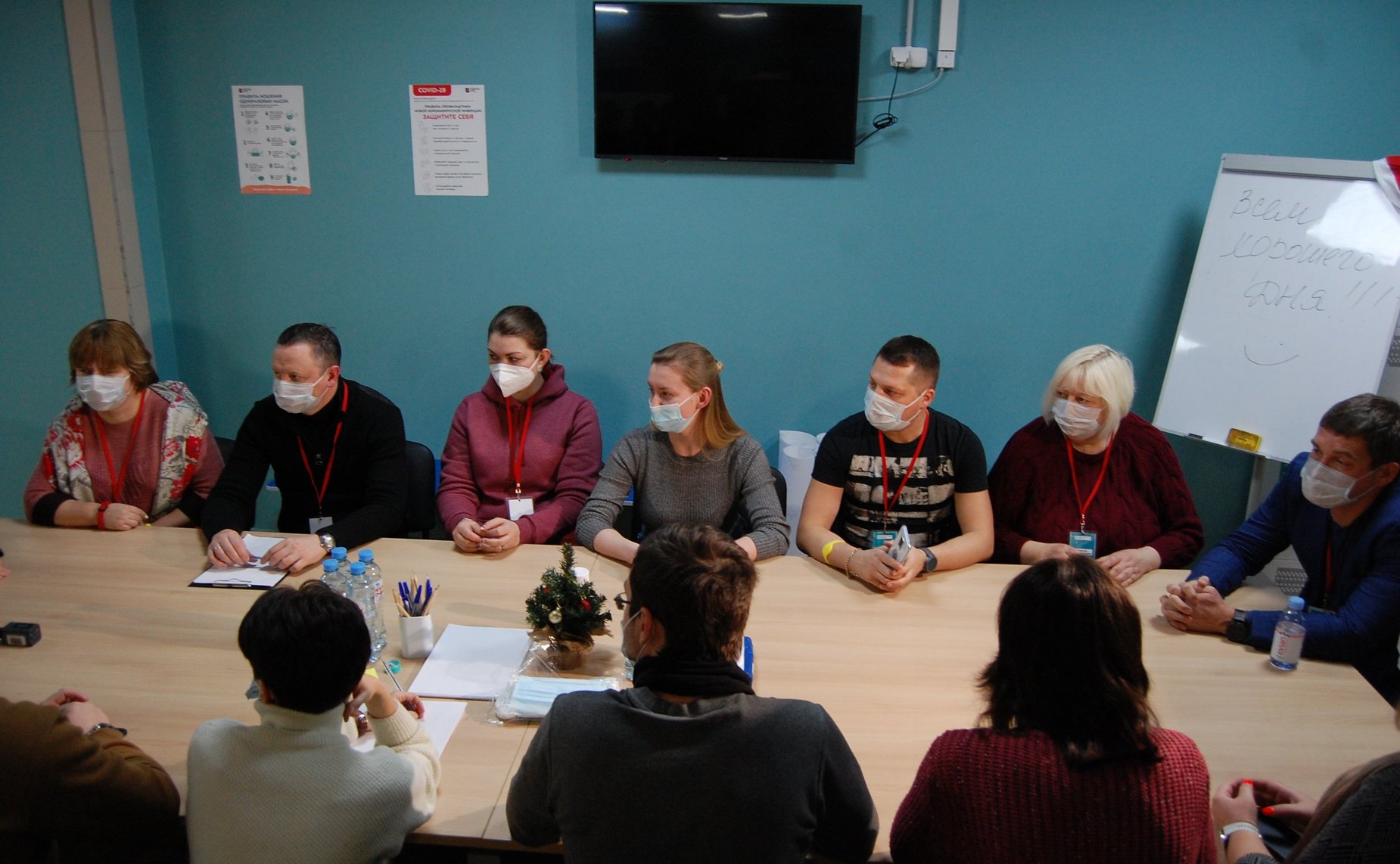 Инна Святенко посетила резервный госпиталь по лечению больных COVID-19 Городской клинической больницы им. С.С. Юдина