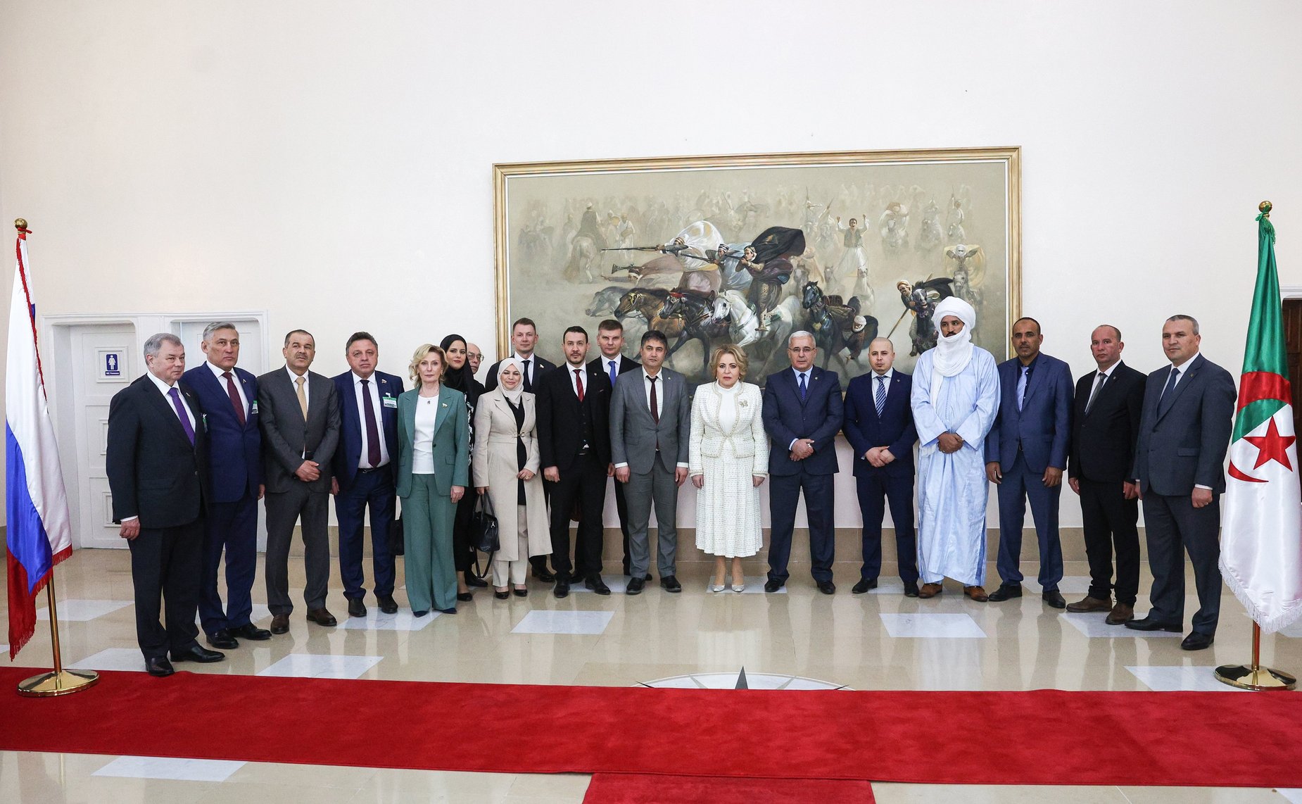 Встреча Председателя Совета Федерации Валентины Матвиенко с Председателем Национального Народного Собрания Алжирской Народной Демократической Республики Брахимом Бугали