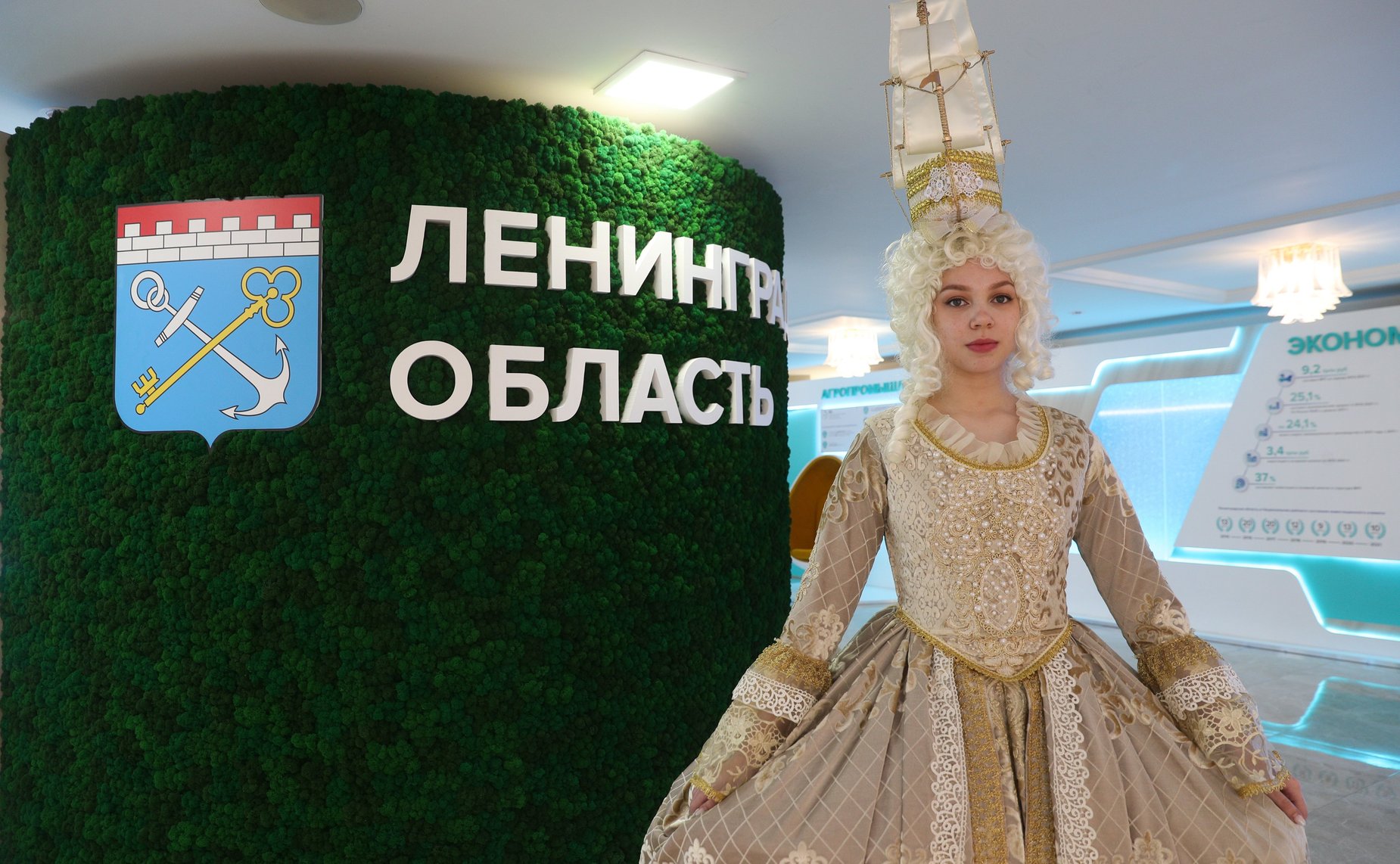 Экспозиция-презентация Ленинградской области ко Дню региона, развёрнутая в здании Совета Федерации