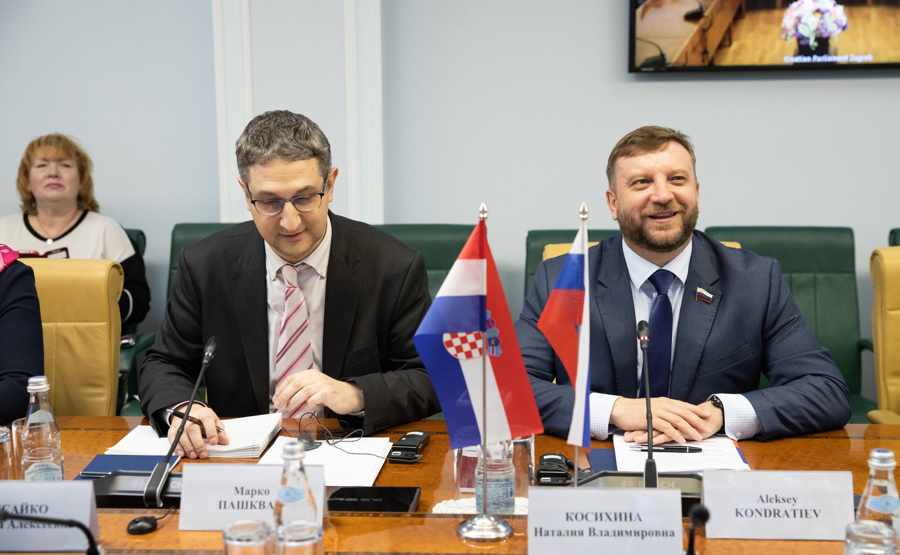 Видеоконференция между членами групп по сотрудничеству Совета Федерации и Сабора Республики Хорватии