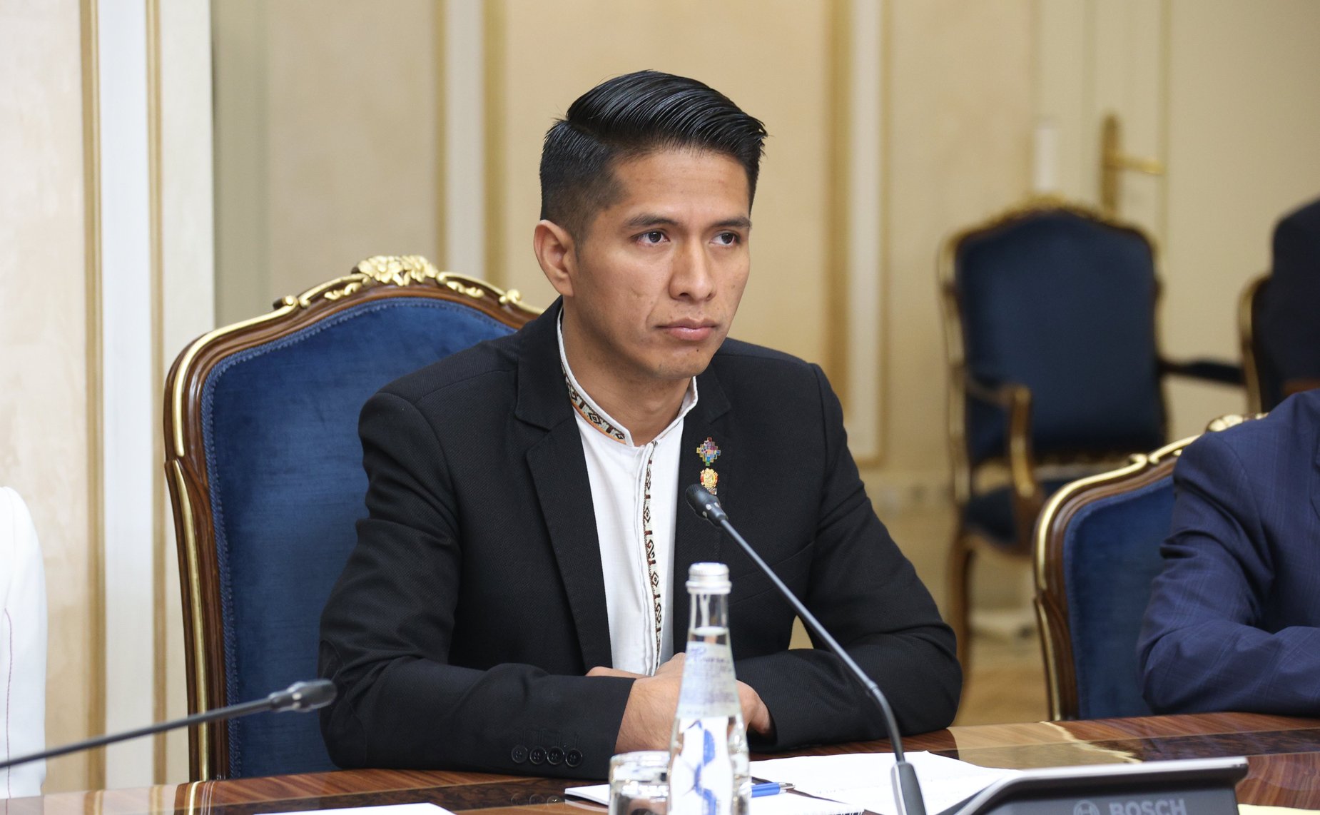 Заместитель Председателя СФ Константин Косачев провел встречу с председателем Палаты сенаторов Многонациональной законодательной ассамблеи Боливии Андронико Родригесом Ледесмой