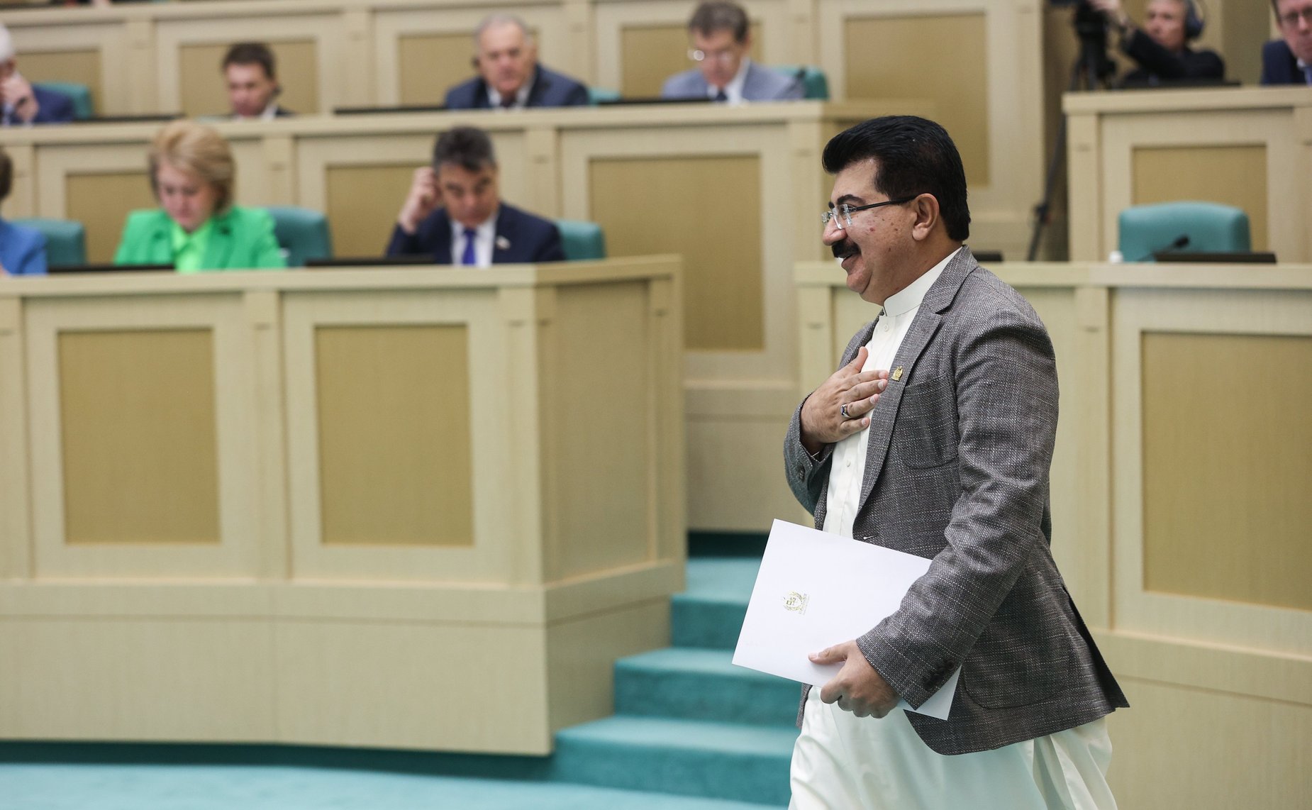 Председатель Сената Исламской Республики Пакистан Мухаммад Садик Санджрани