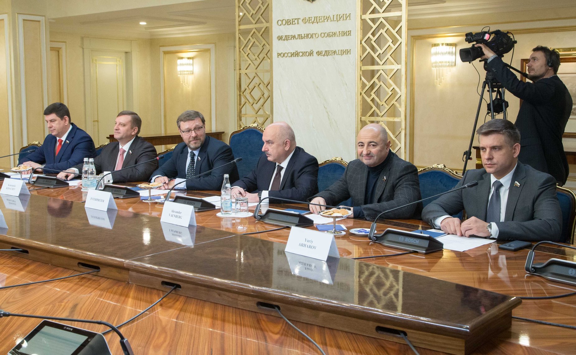 Встреча К. Косачева и А. Кондратьева с делегацией Хорватского Сабора во главе с председателем Комитета по морским делам, транспорту и инфраструктуре Ведраном Бабичем