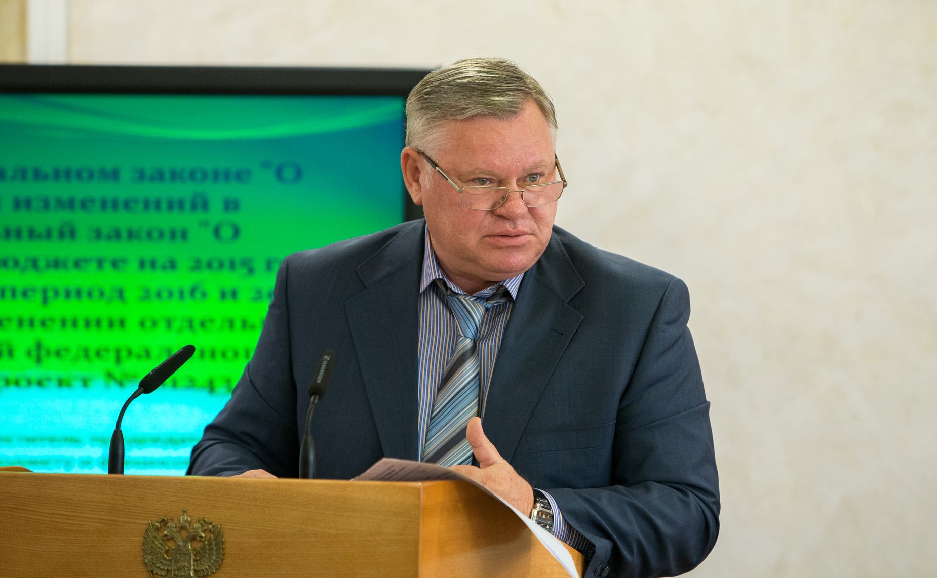 В. Петров Заседание Комитета Совета Федерации по бюджету и финансовым рынкам