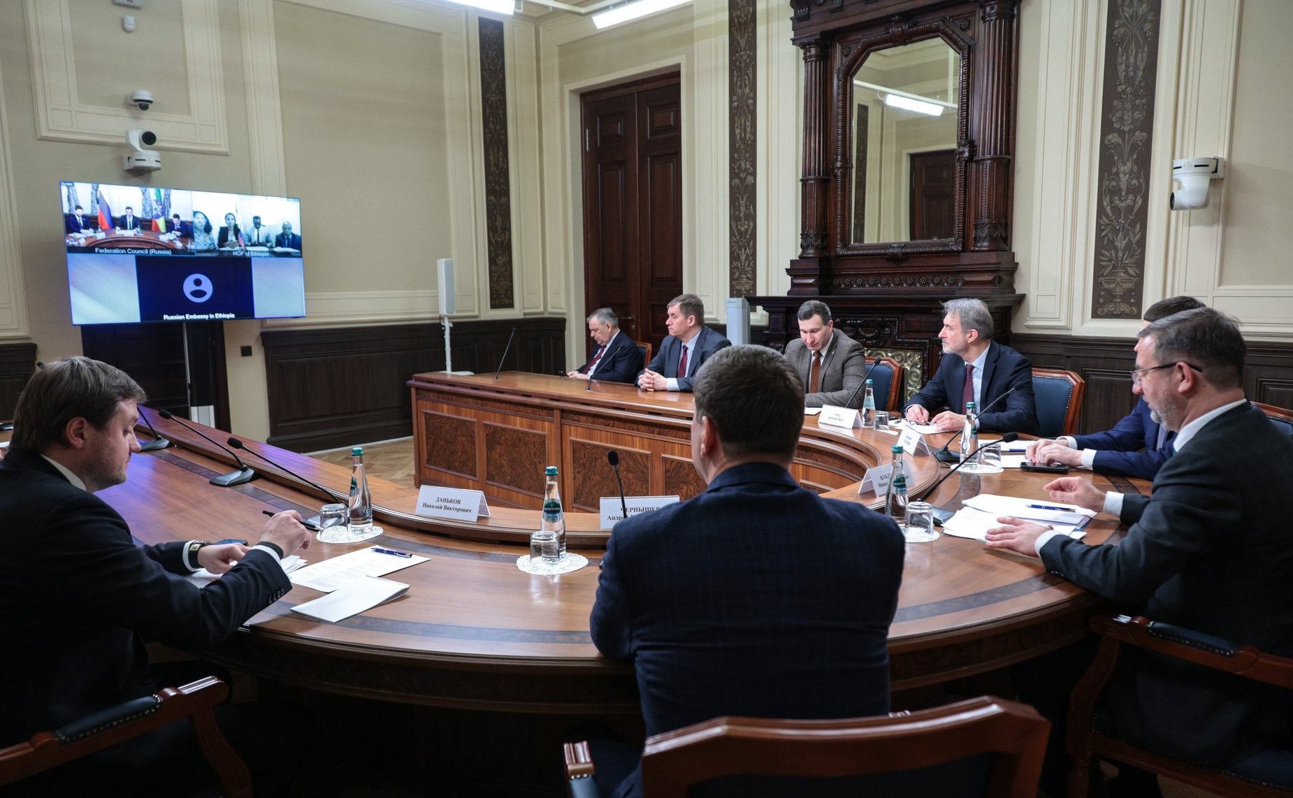 Совместное заседание групп по сотрудничеству Совета Федерации Федерального Собрания Российской Федерации и Совета Федерации Федеративной Демократической Республики Эфиопии