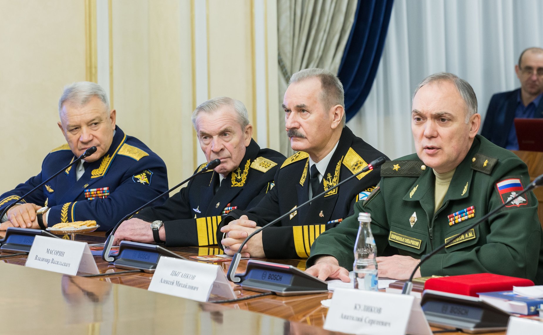 Совместное заседание Комитета СФ по обороне и безопасности и Клуба военачальников РФ и открытие выставки произведений художника-мариниста Павла Бойко