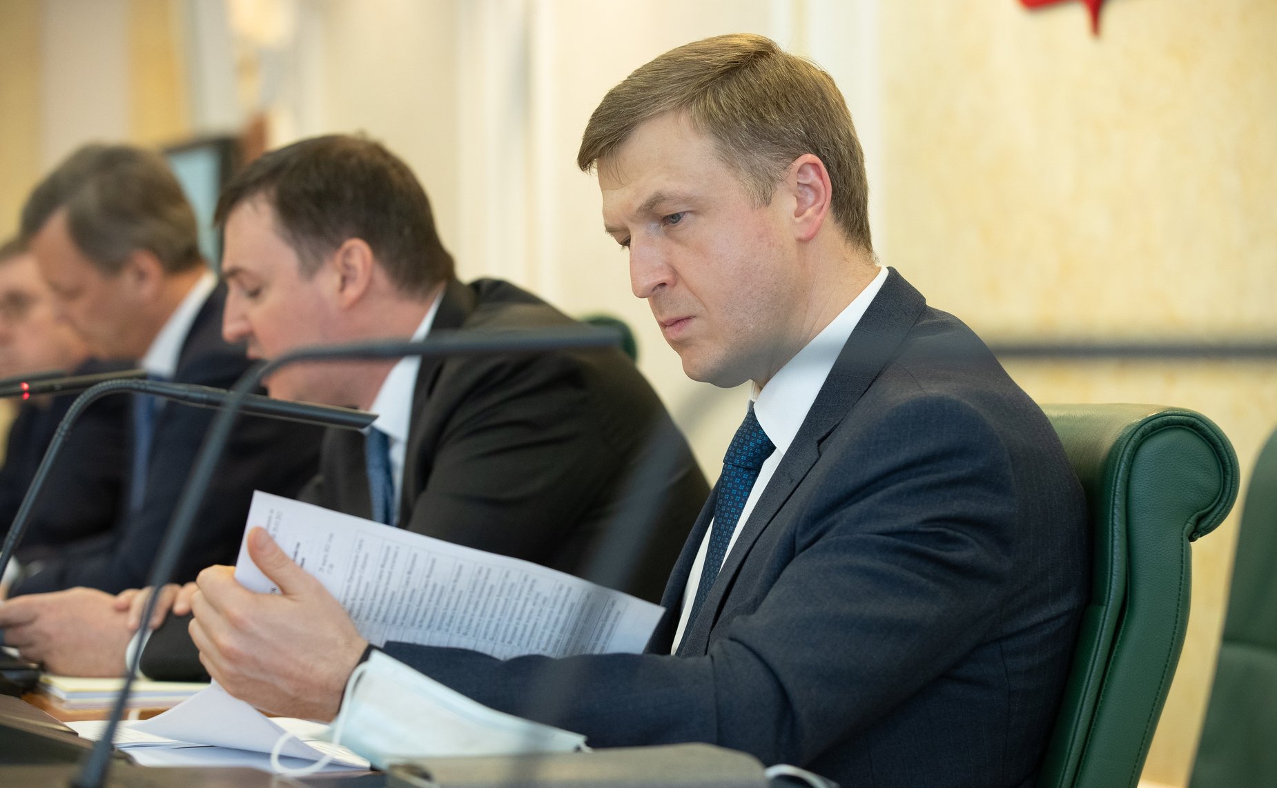 Встреча сенаторов РФ с Министром сельского хозяйства РФ Дмитрием Патрушевым в рамках подготовки «правительственного часа» на 502-м заседании Совета Федерации