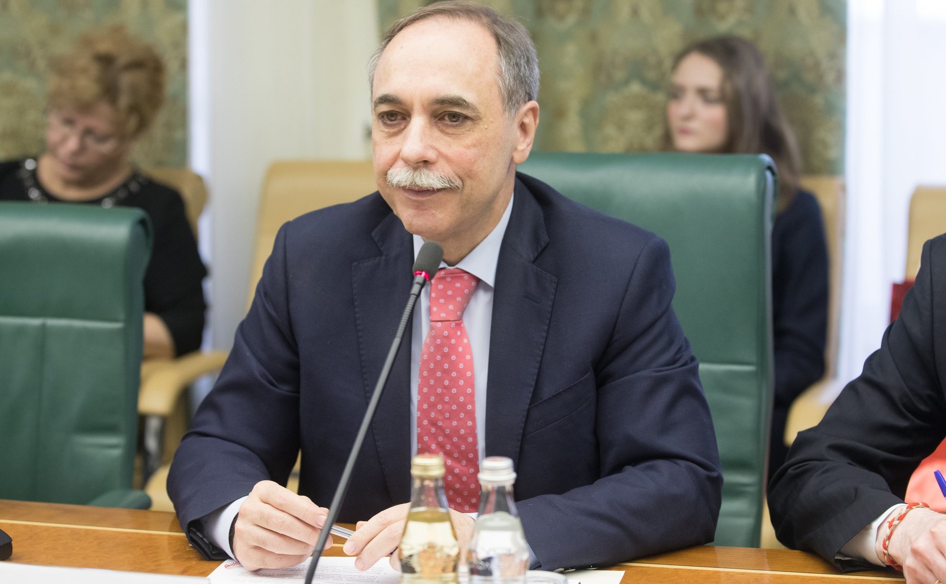 Встреча К. Косачева с Чрезвычайным и Полномочным Послом Болгарии в РФ Б. Коцевым