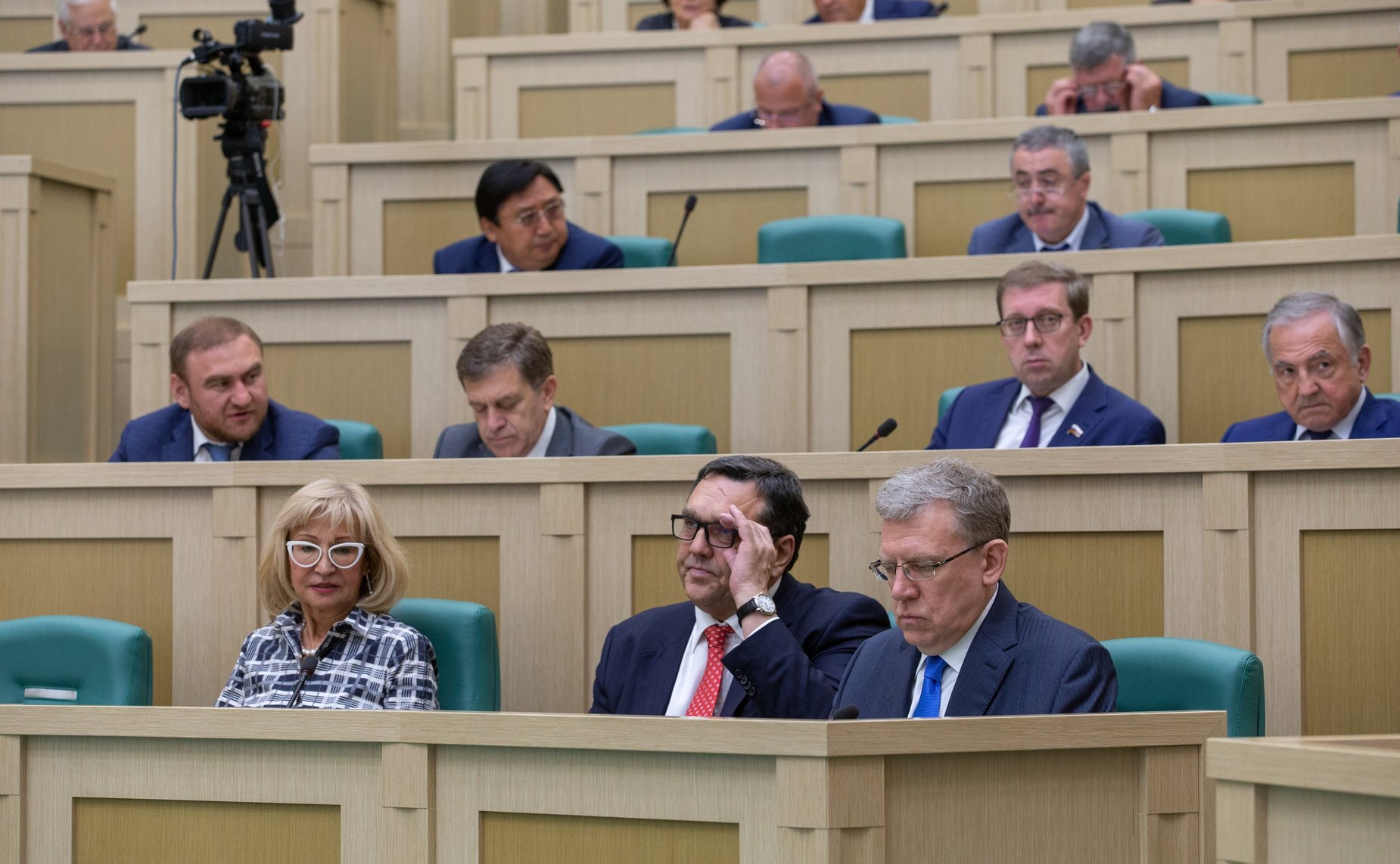 В. Чистова, С. Иванов и А. Кудрин