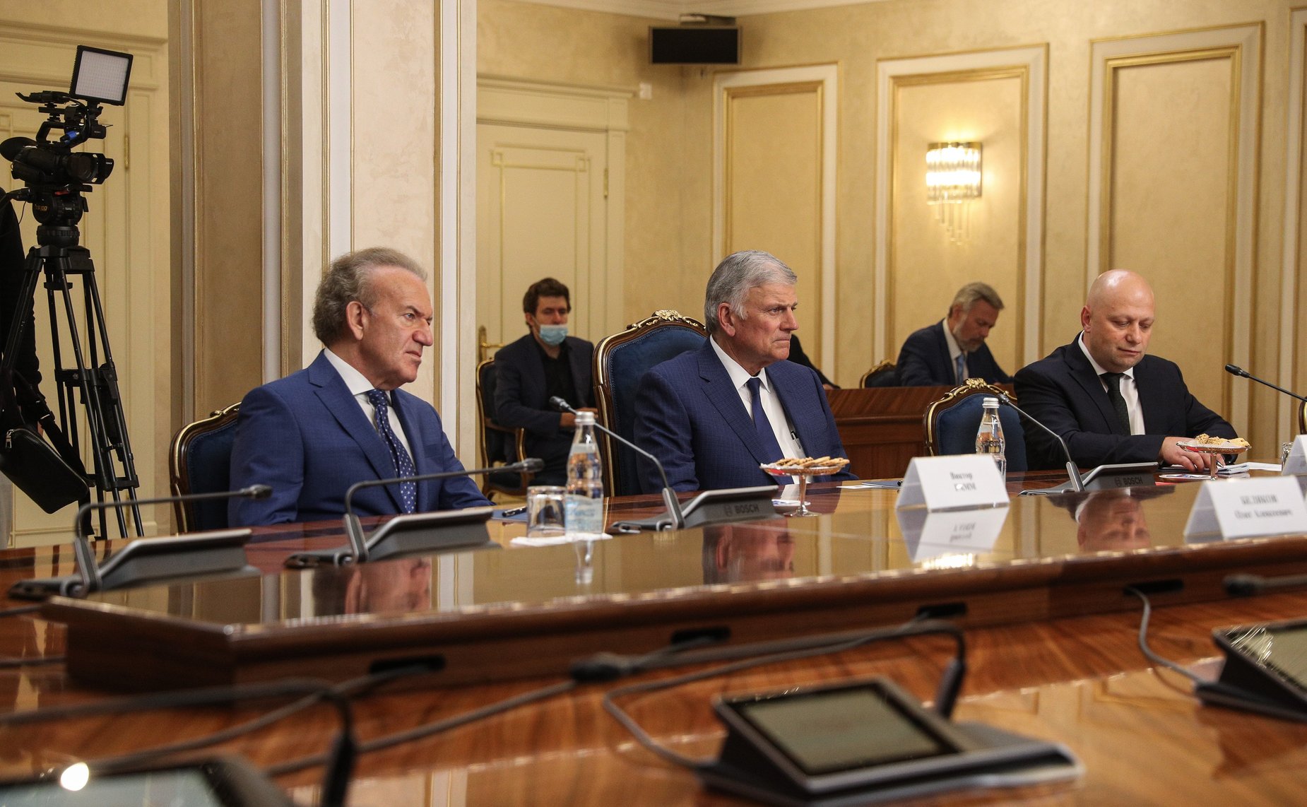 Встреча заместителя Председателя СФ Константина Косачева с президентом Евангелистской ассоциации имени Билли Грэма Франклином Грэмом