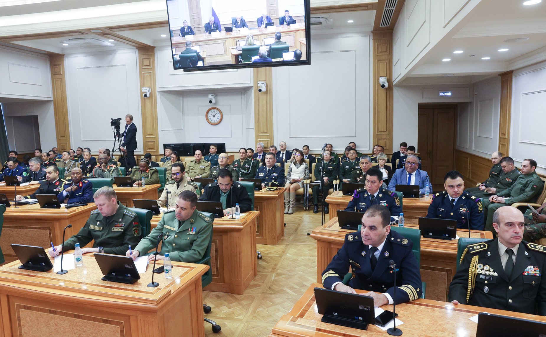 Брифинг для военных атташе иностранных государств, аккредитованных в Российской Федерации
