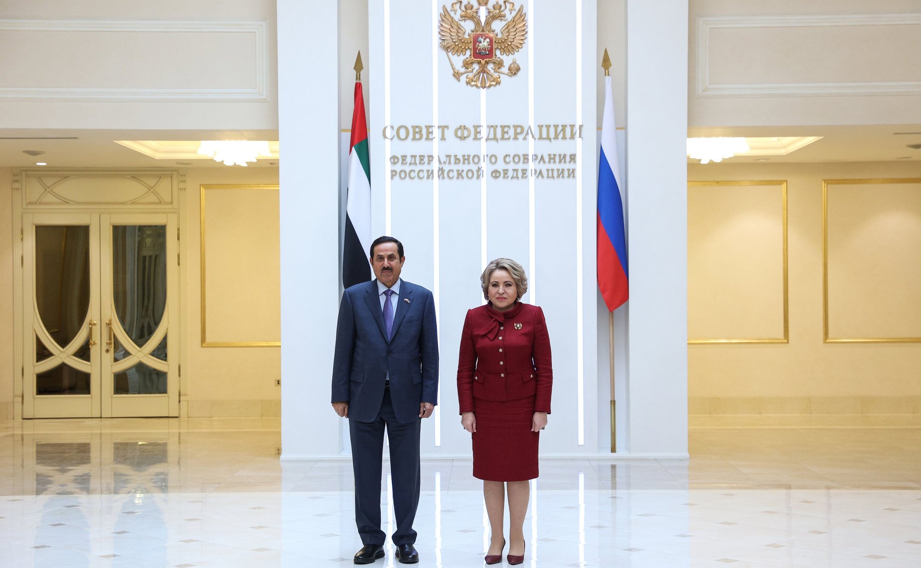 Встреча Председателя Совета Федерации Валентины Матвиенко с Председателем Федерального национального совета Объединенных Арабских Эмиратов