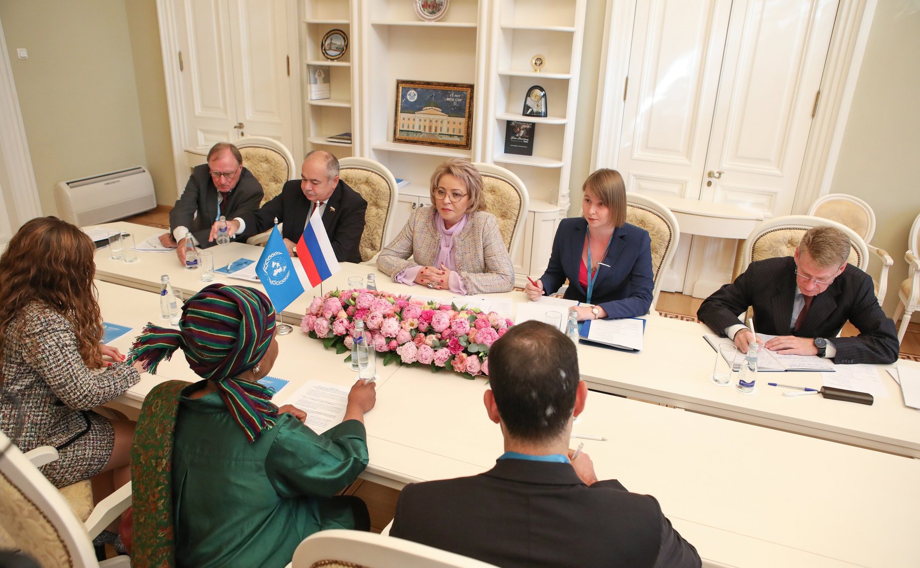 Встреча В. Матвиенко с заместителем Генерального секретаря ООН, Исполнительным директором Структуры «ООН-женщины» Фумзиле Мламбо-Нгкугой