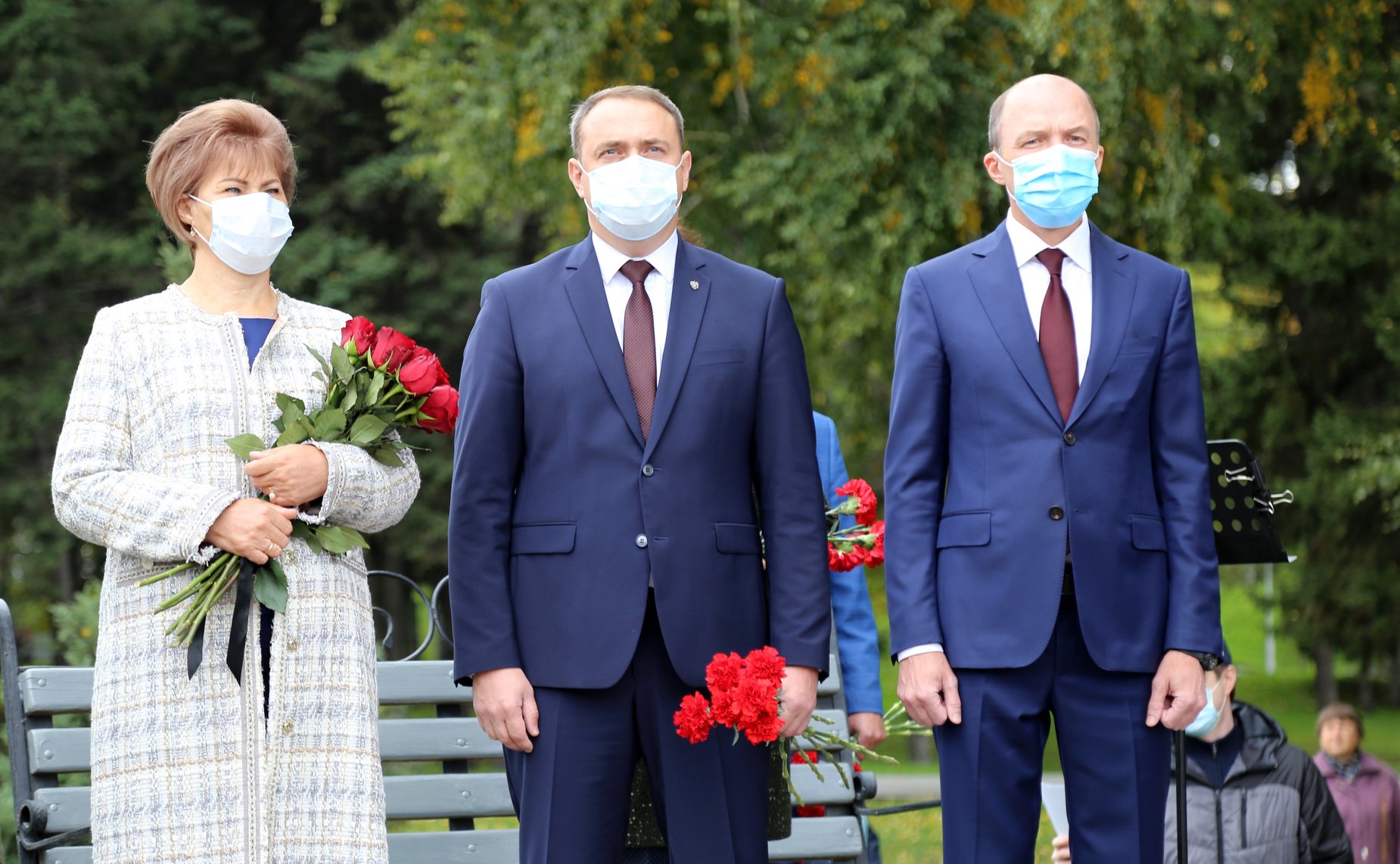 Торжественная церемония открытия памятника воинам-землякам, погибшим в локальных войнах