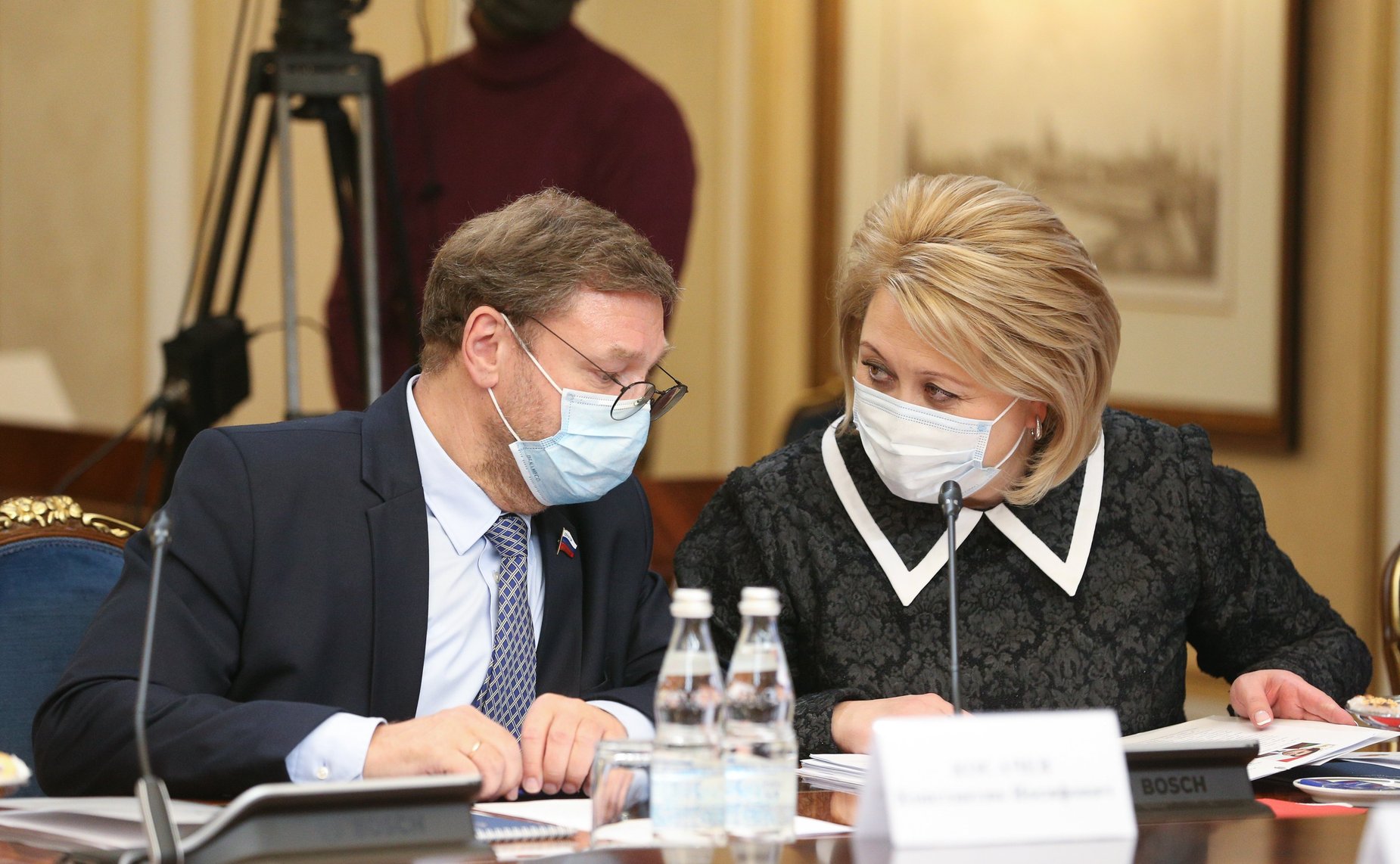 Встреча Председателя СФ Валентины Матвиенко с Председателем Маджлиси милли Маджлиси Оли Республики Таджикистан Рустами Эмомали