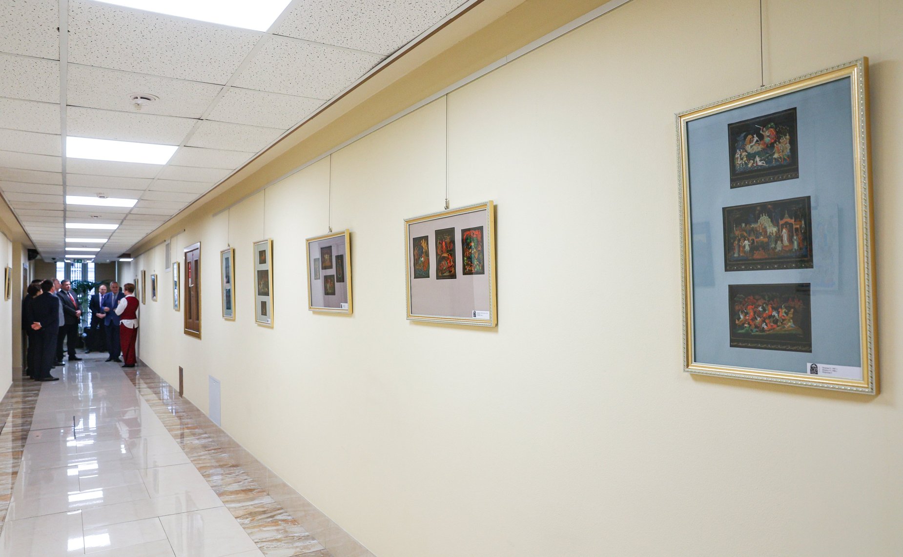 Открытие в Совете Федерации выставки ««Наследие Палеха» 90 лет художественного пути»