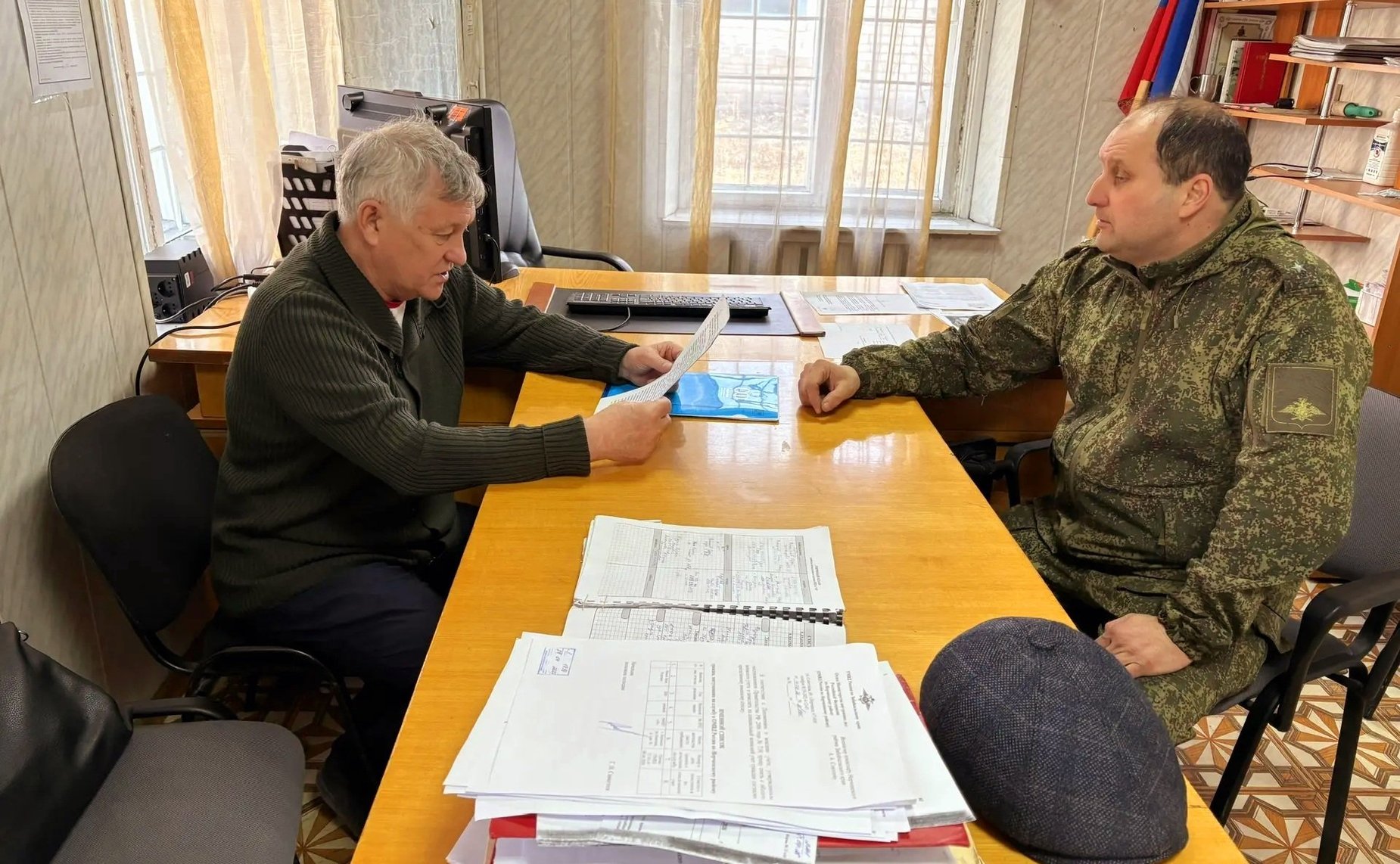 Сергей Михайлов посетил Нерчинский окружной военкомат