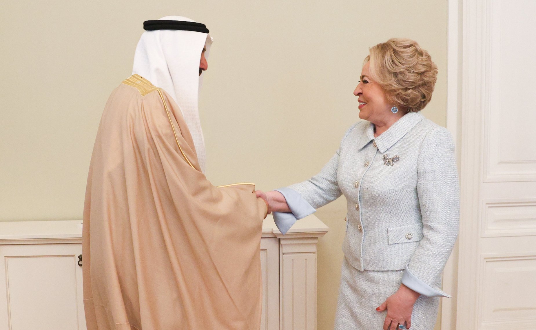 Валентина Матвиенко провела встречу с Председателем Федерального национального совета Объединенных Арабских Эмиратов Сакром Гоббашем