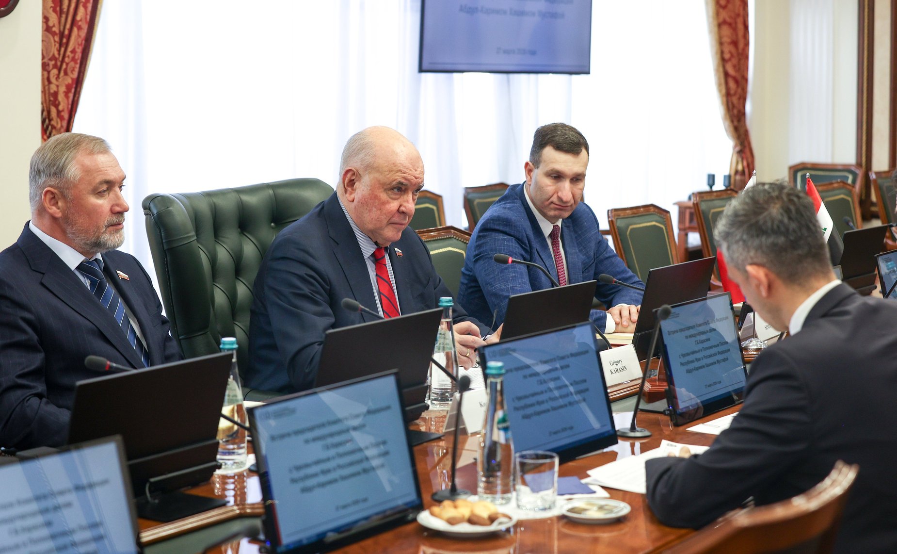 Григорий Карасин принял Чрезвычайного и Полномочного Посла Республики Ирак в Российской Федерации Абдул-Карима Хашима Мустафу