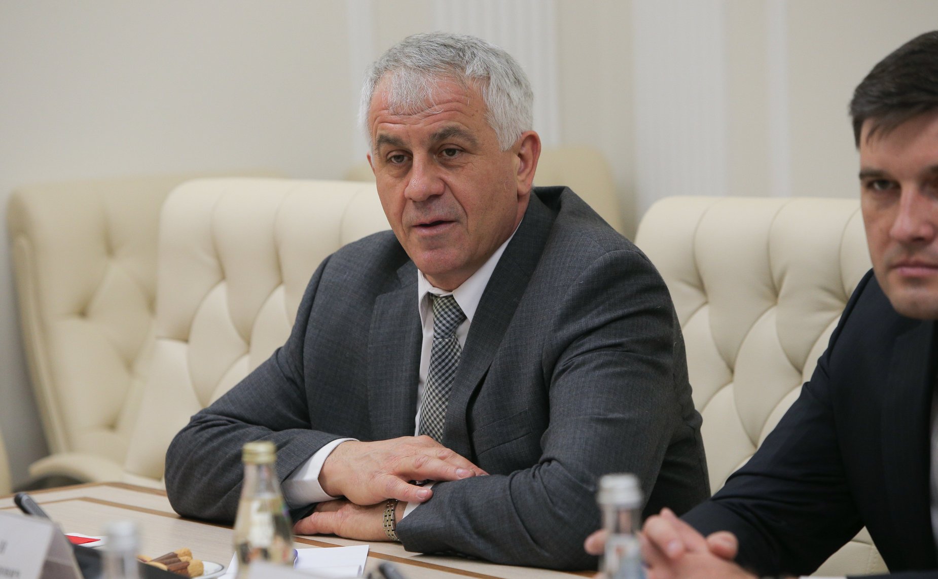 Встреча заместителя председателя Комитета СФ по международным делам Фарита Мухаметшина с Председателем Верховного Совета Приднестровской Молдавской Республики