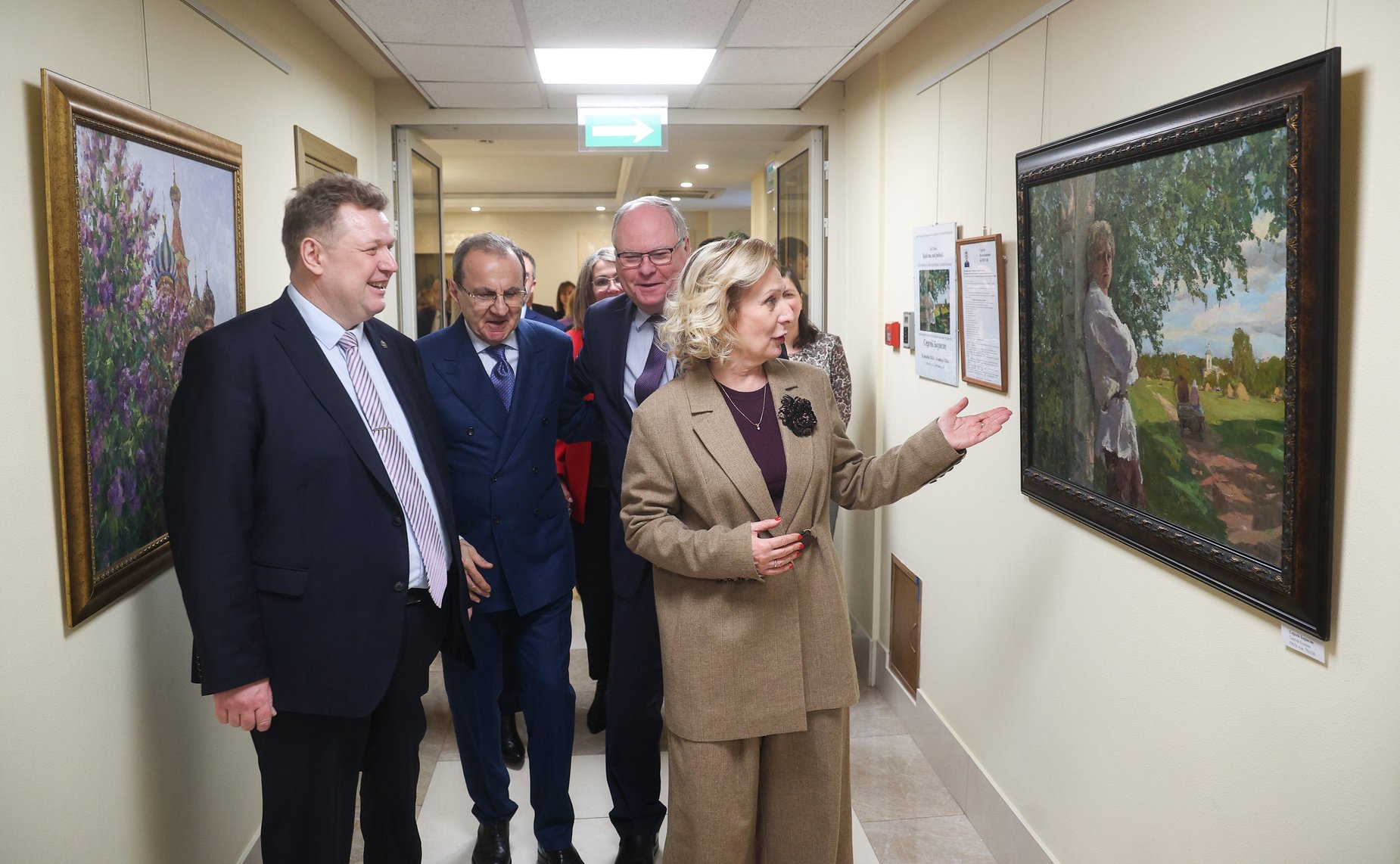 Открытие выставки члена-корреспондента Российской академии художеств Сергея Борисова «Край ты мой родной»