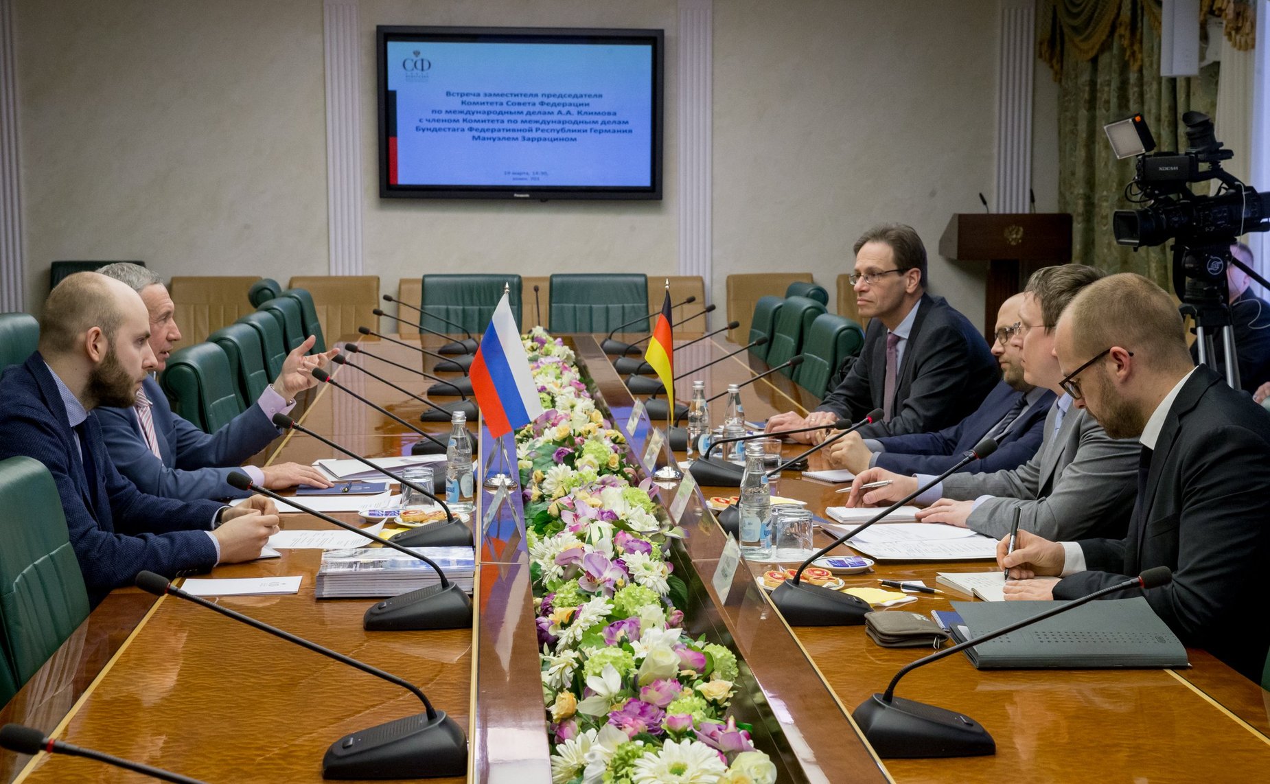 Встреча А. Климова с членом Комитета по международным делам Бундестага ФРГ Мануэлем Заррацином