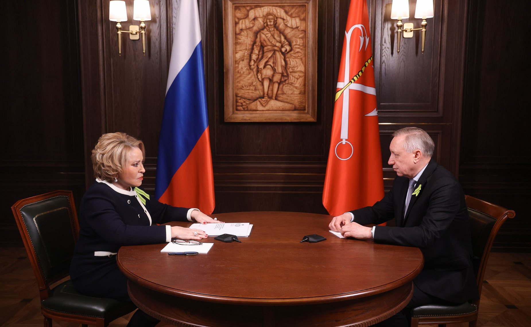 Председатель Совета Федерации Валентина Матвиенко провела встречу с губернатором Санкт‑Петербурга Александром Бегловым