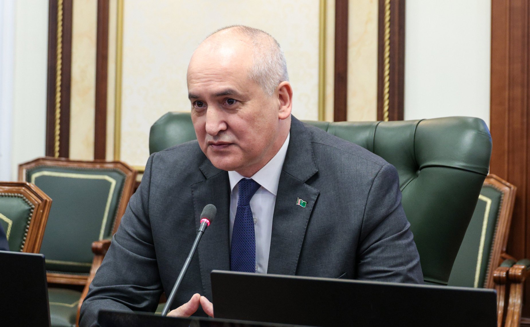 Встреча заместителя Председателя Совета Федерации Константина Косачева с Чрезвычайным и Полномочным Послом Туркменистана в Российской Федерации Эсеном Айдогдыевым