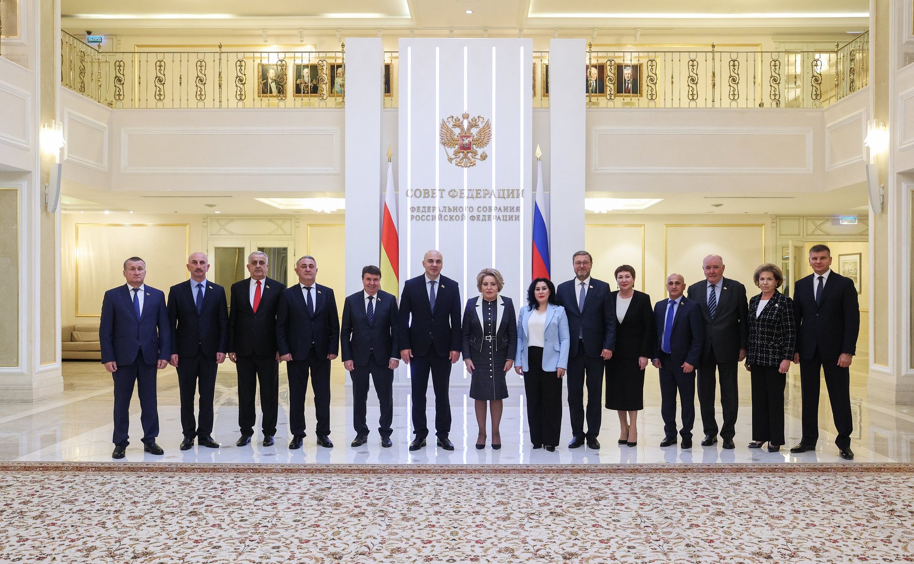 Встреча Председателя СФ Валентины Матвиенко с Председателем Парламента Республики Южная Осетия Аланом Алборовым