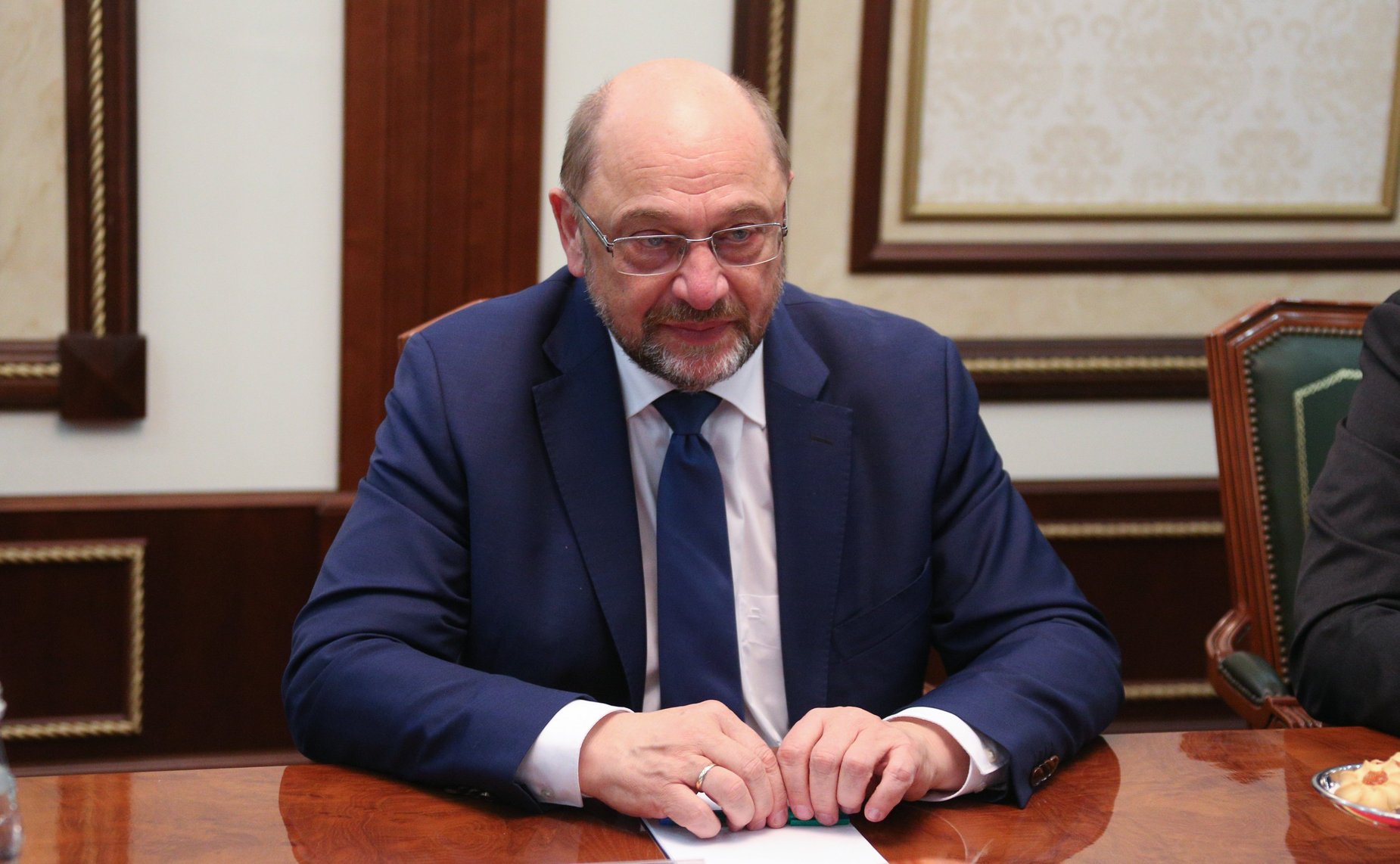 Встреча заместителя Председателя Совета Федерации Константина Косачева с председателем правления Фонда имени Фридриха Эберта Мартином Шульцем