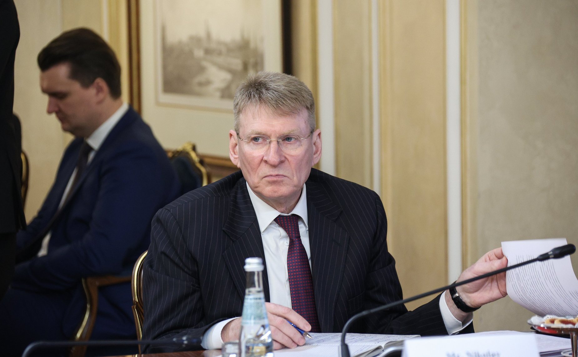 Встреча Председателя Совета Федерации Валентины Матвиенко с Председателем Совета министров, Министром иностранных дел и по делам экспатриантов Йеменской Республики Ахмедом Авадом Бен Мубараком