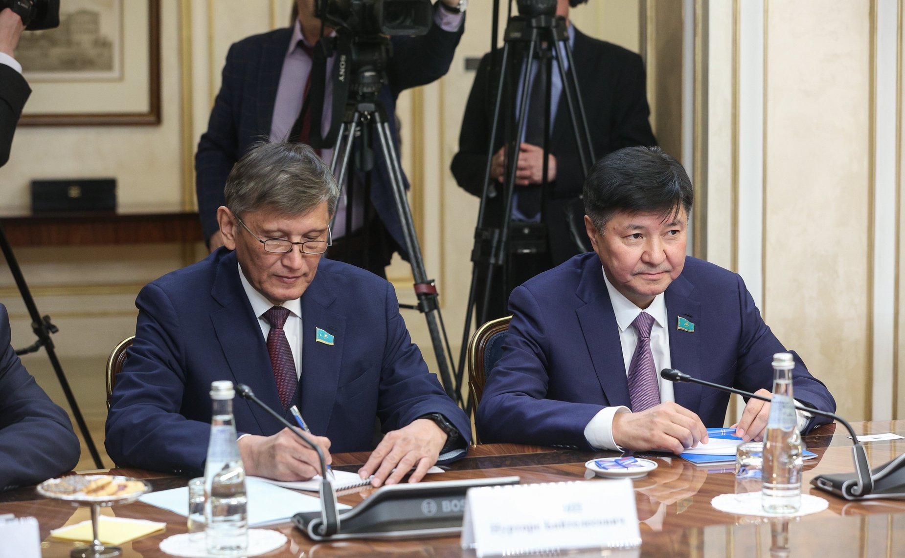 Встреча Председателя Совета Федерации Валентины Матвиенко с Председателем Сената Парламента Республики Казахстан Мауленом Ашимбаевым