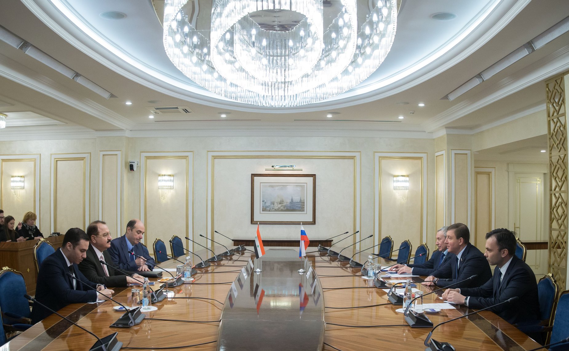 Встреча Андрея Турчака с Чрезвычайным и Полномочным Послом Сирийской Арабской Республики в РФ Риадом Хаддадом