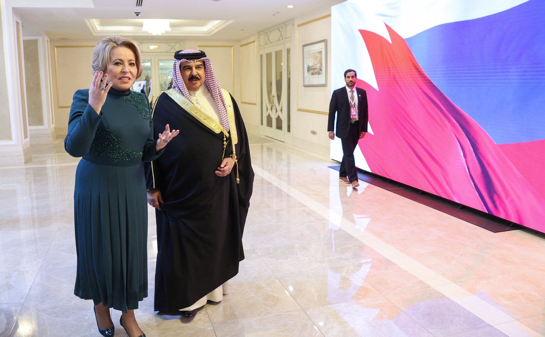 Встреча Председателя Совета Федерации Валентины Матвиенко и Короля Бахрейна Хамада Бен Исы Аль-Халифы