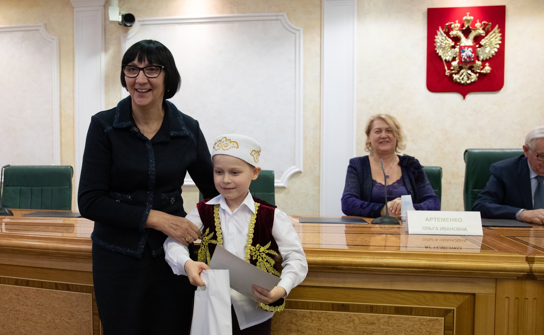 Церемония награждения победителей Всероссийского мастер-класса учителей родного, в том числе русского языка