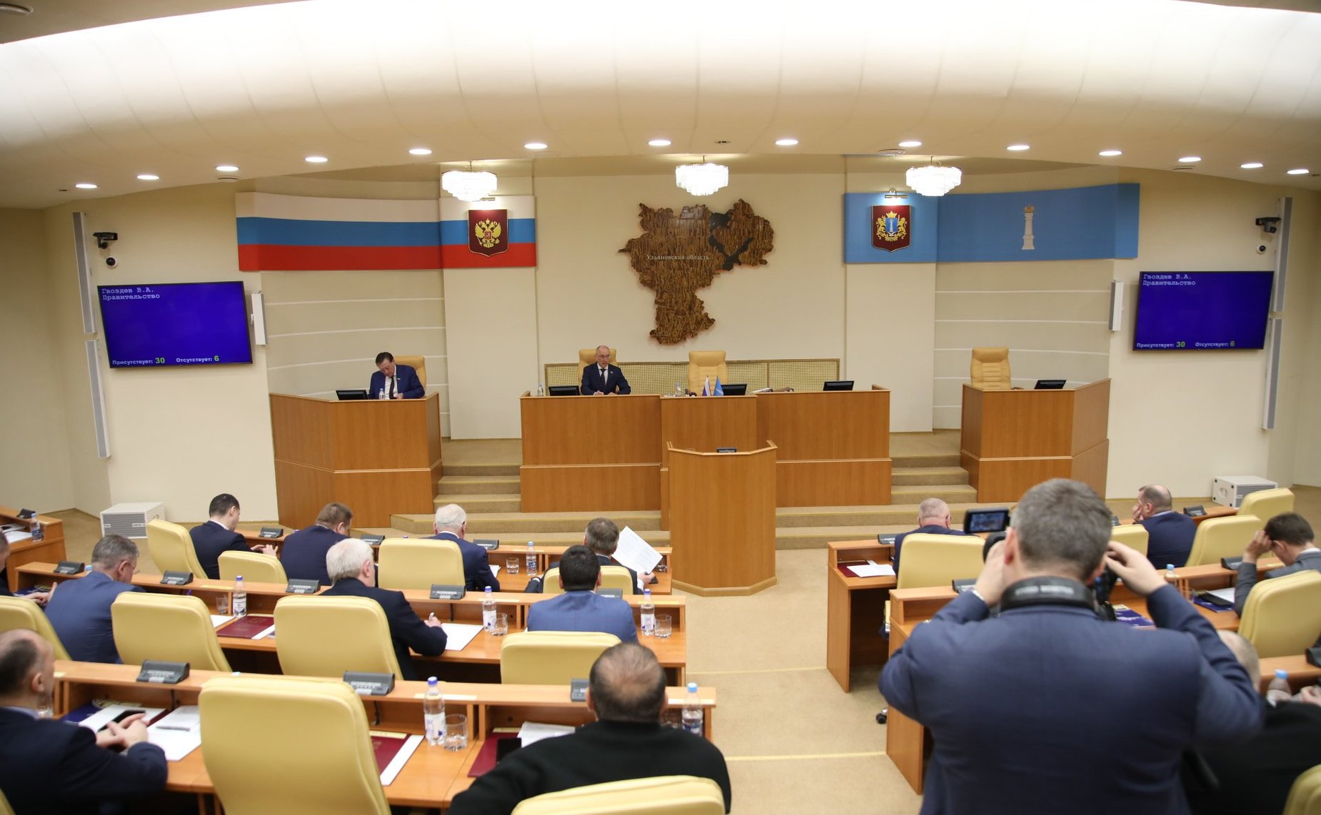 Сергей Рябухин в ходе рабочей поездки в регион принял участие в работе 69 заседания Законодательного Собрания Ульяновской области шестого созыва