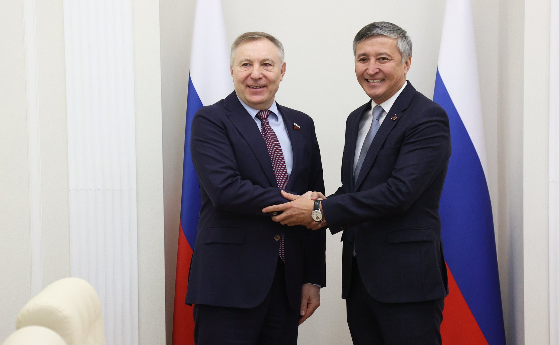 Встреча первого заместителя председателя Комитета СФ по социальной политике Александра Варфоломеева с заместителем Председателя Жогорку Кенеша Киргизской Республики