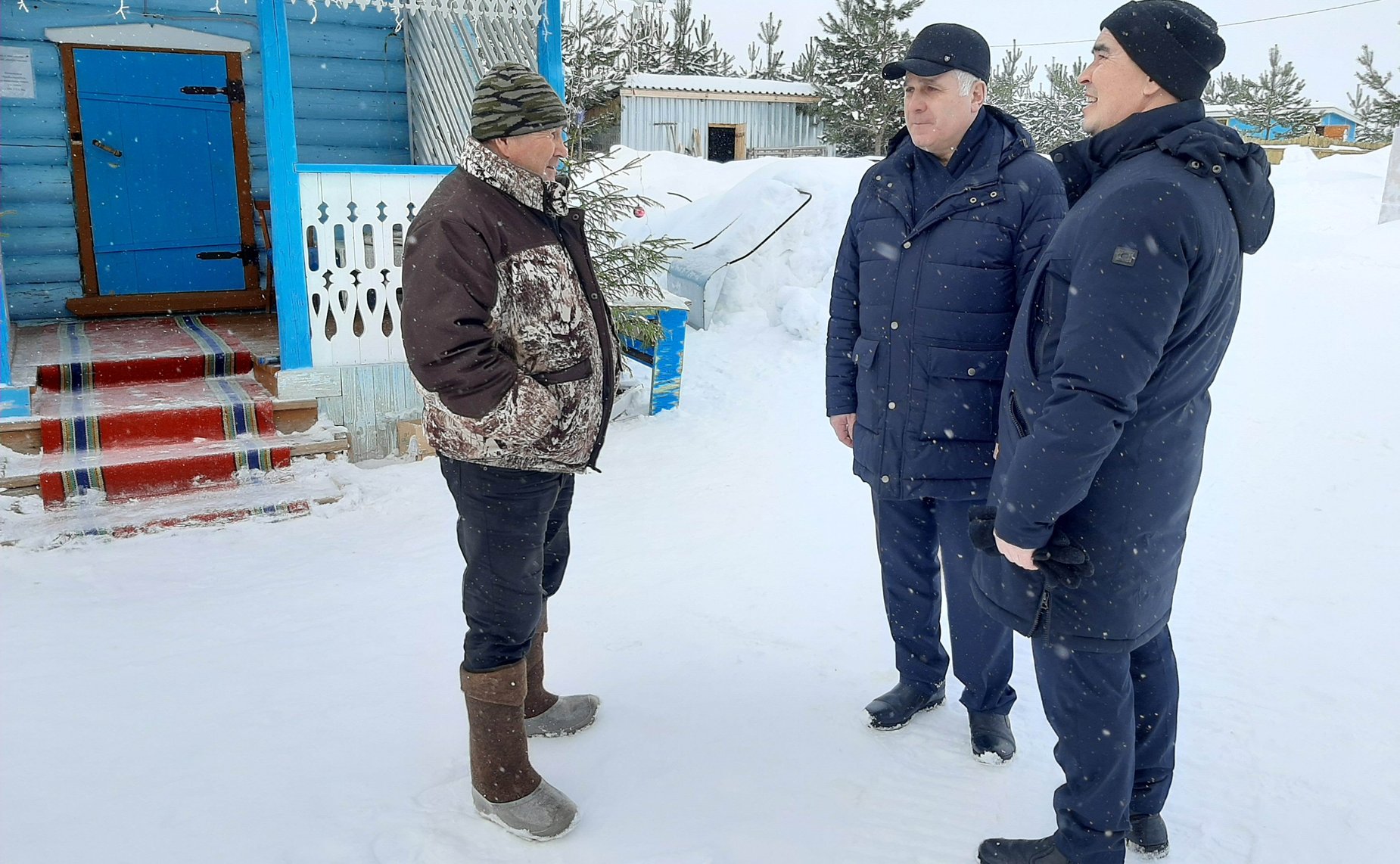 Сергей Мартынов посетил резиденцию марийского Деда Мороза – Йӱштӧ кугыза