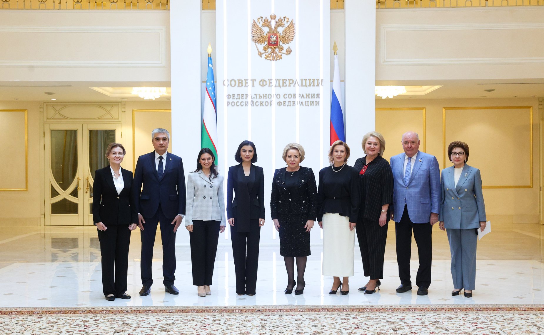 Встреча Председателя Совета Федерации Валентины Матвиенко с Помощником Президента Республики Узбекистан Саидой Мирзиёевой