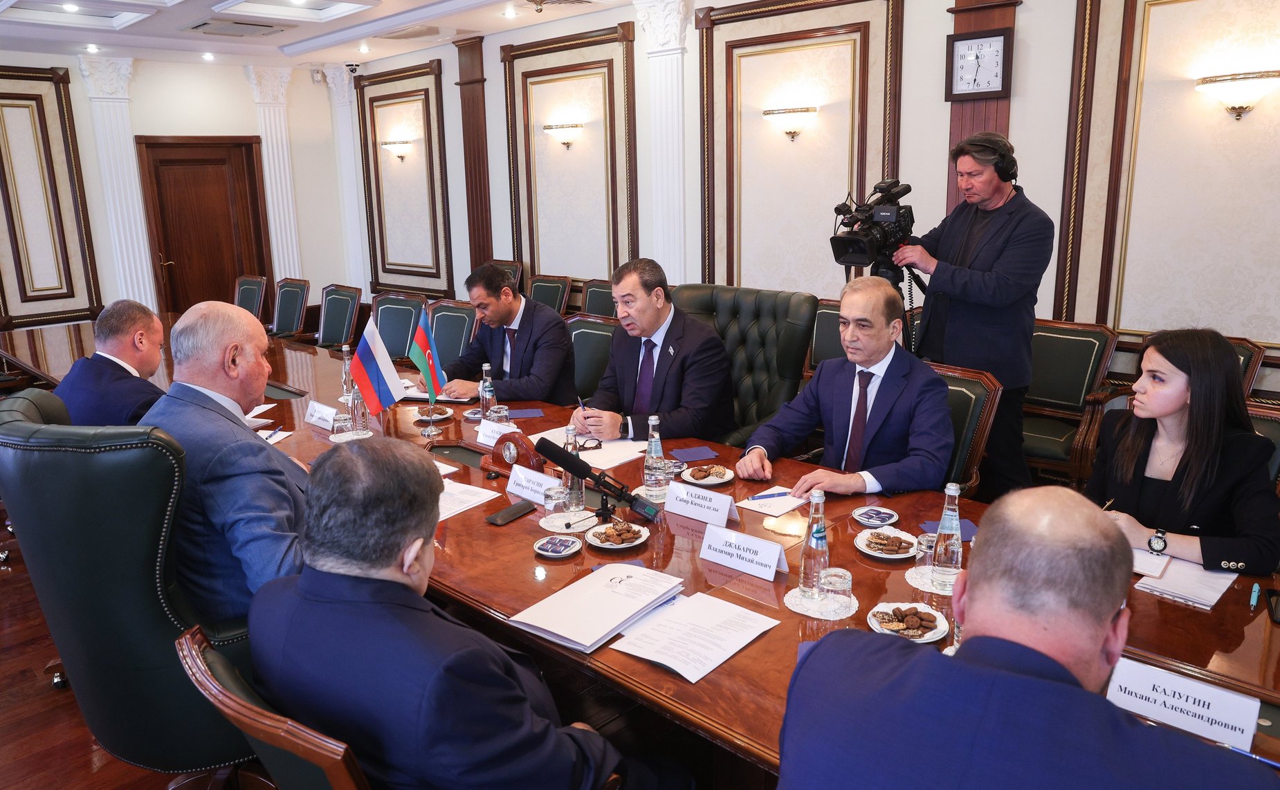 Встреча председателя Комитета СФ по международным делам Григория Карасина с делегацией Милли Меджлиса Азербайджанской Республики во главе с председателем Комитета по международным отношениям и межпарламентским связям